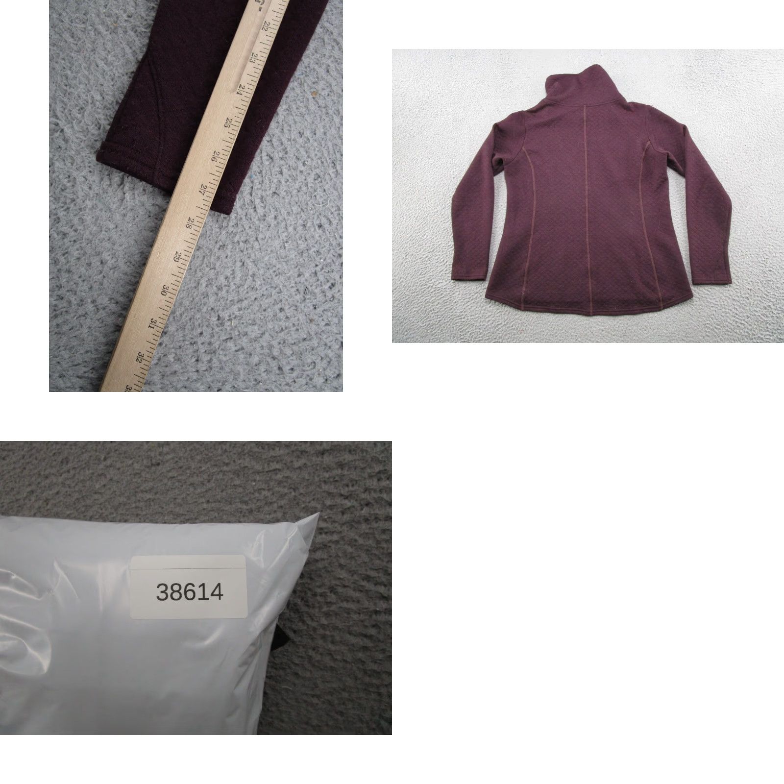 Vintage Kuhl L Athena Womens L Maroon Quilted Cowl Neck Pullover Pockets Style 4214 Read Size L / US 10 / IT 46 - 9 Thumbnail