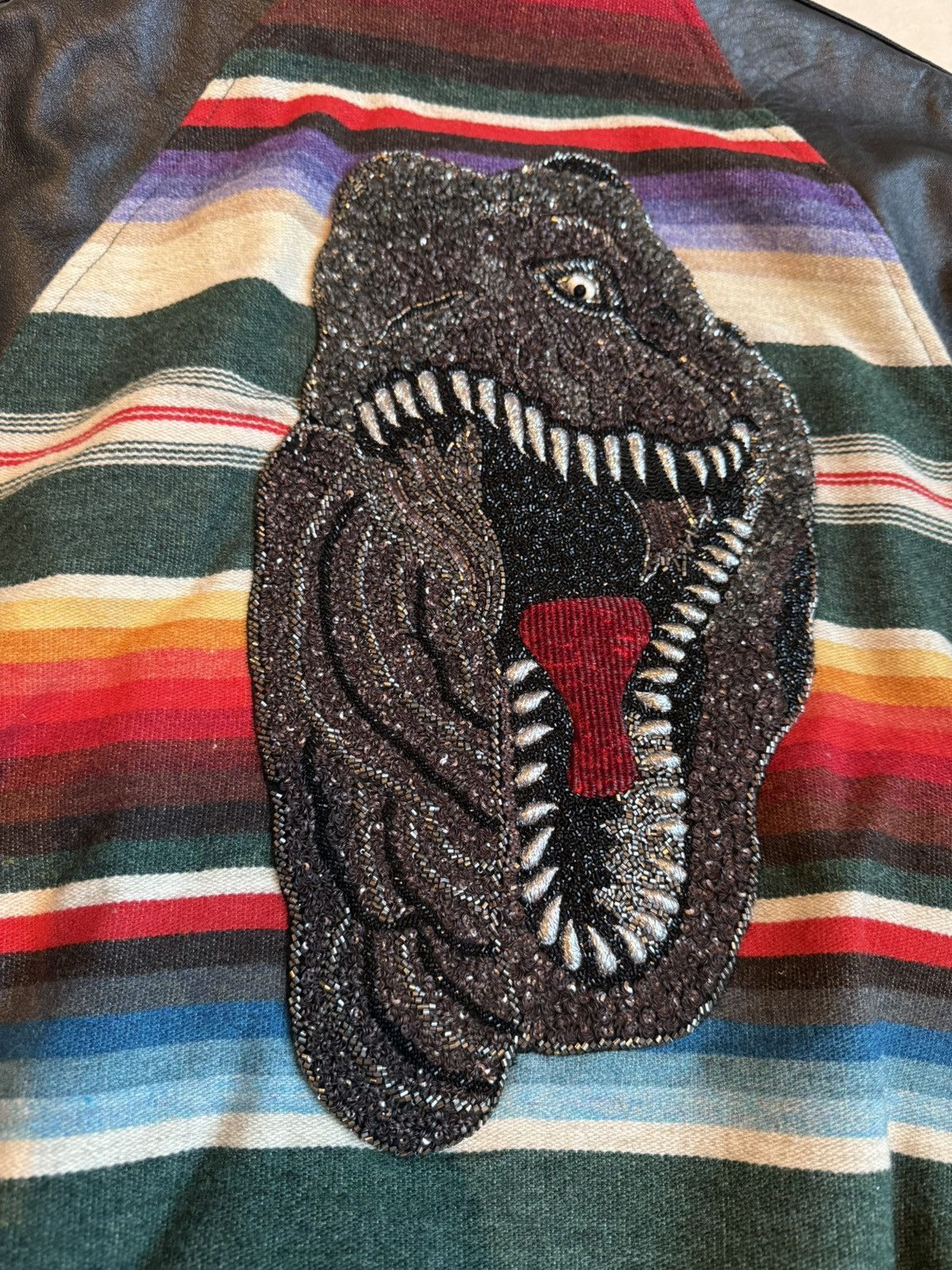 Saint Laurent Paris SS16 Saint Laurent T Rex dinosaur leather teddy jacket Hedi Size US M / EU 48-50 / 2 - 14 Thumbnail