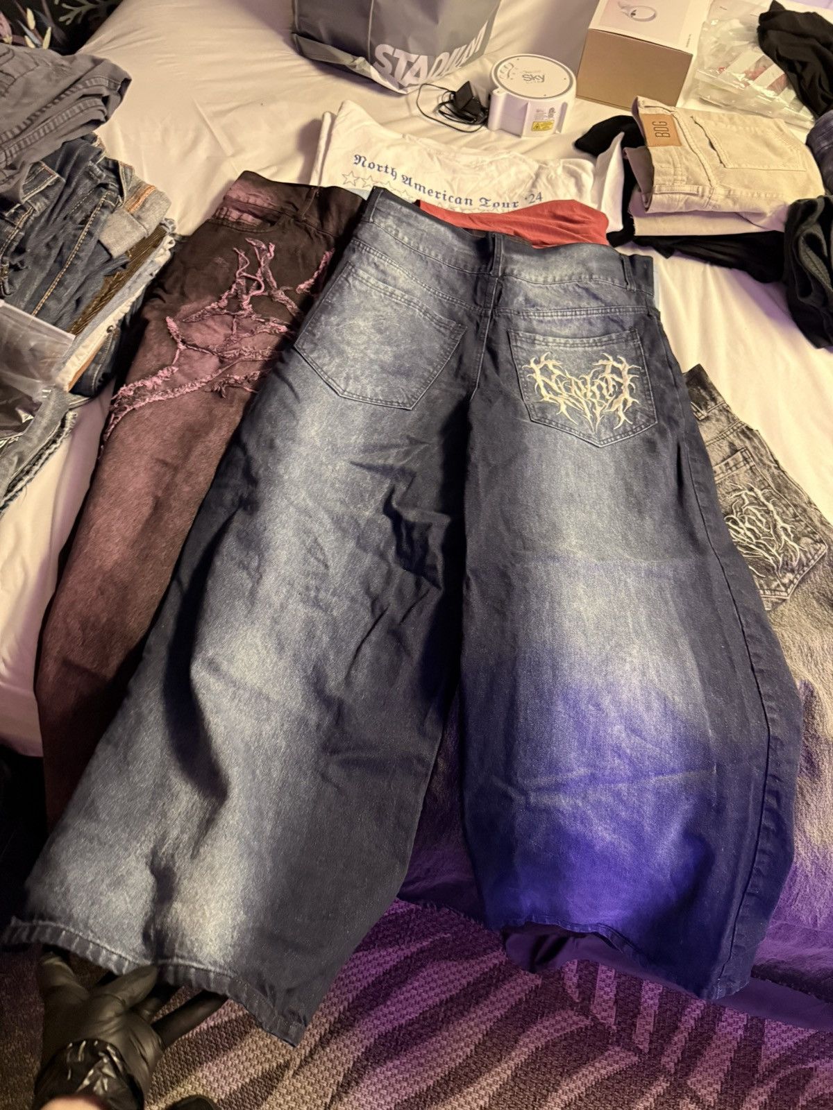 Japanese Brand FOUR (2 LEFT) SOLD OUT PHANTOM TROUPE PHOLOHH JEANS BUNDLE Size US 32 / EU 48 - 7 Thumbnail