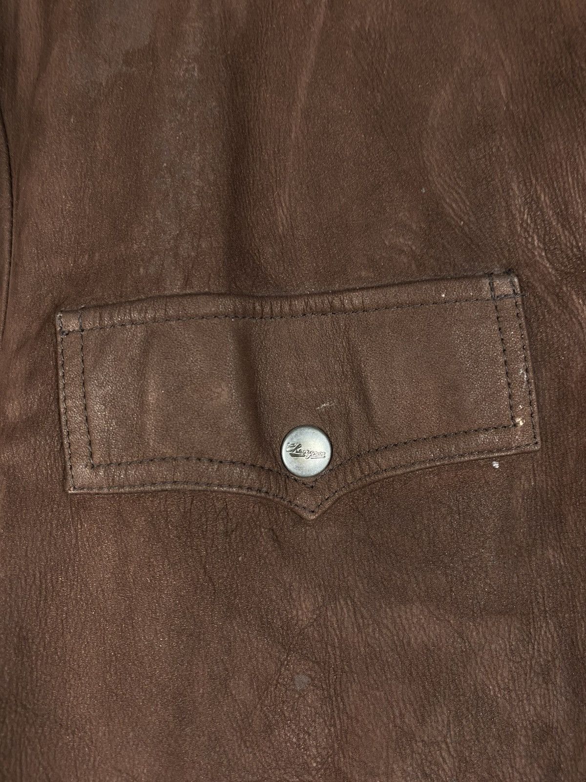 Chevignon Chevignon vintage men’s leather western style bomber jacket Size US XL / EU 56 / 4 - 7 Thumbnail