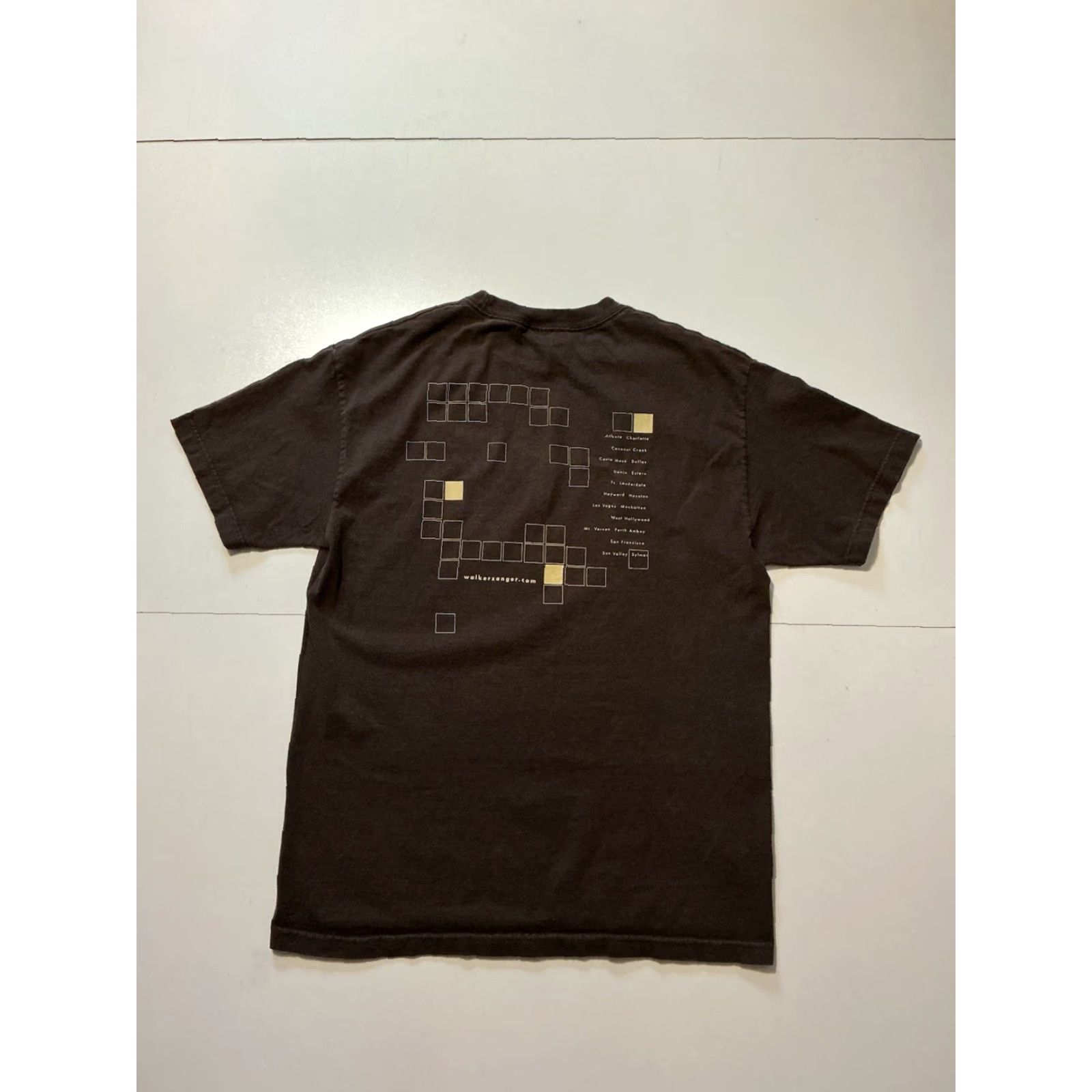 Vintage Walker Zanger American Modern Design Craft Artistry Tile Graphic Brown T-Shirt L Mens Regular Size Large Size US L / EU 52-54 / 3 - 3 Thumbnail