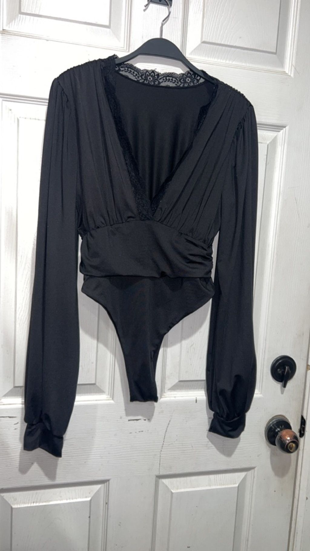 Other Women's Unbranded Black Long Sleeve Bodysuit XL Size XL / US 12-14 / IT 48-50 - 1 Thumbnail