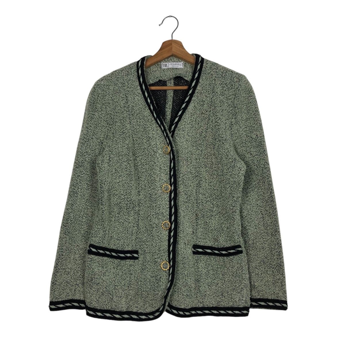 Designer × Vintage 📌Vintage Wool Tweed Jacket Domina Made in Italy Size US M / EU 48-50 / 2 - 2 Thumbnail