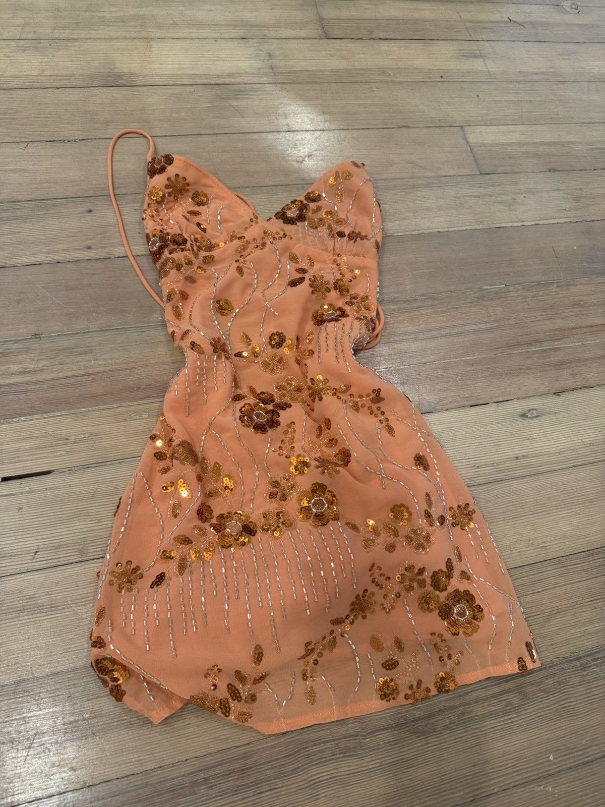 Other Orange sparkly mini dress Size XS / US 0-2 / IT 36-38 - 1 Thumbnail