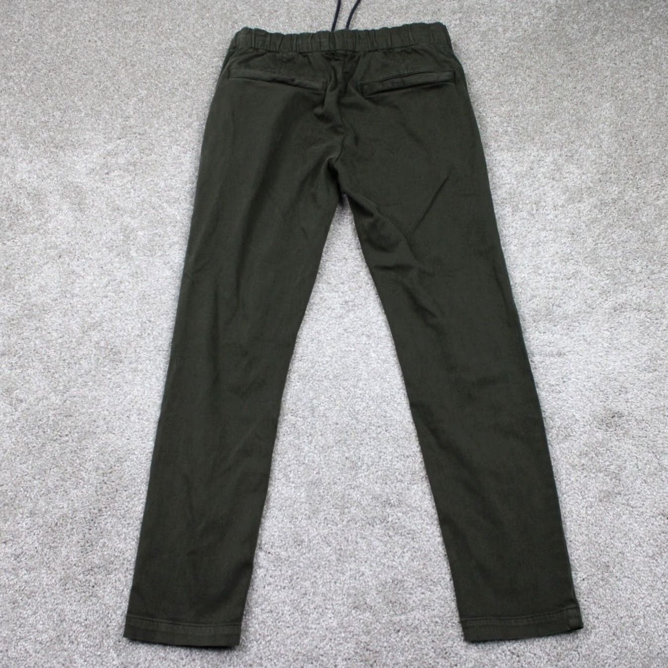 J Brand J Brand Joggers Pants Mens XS Green Drawstring 28" Inseam Stretch Knit Regular Straight 5-Pocket Solid Vintage: No Size US 27 - 6 Thumbnail