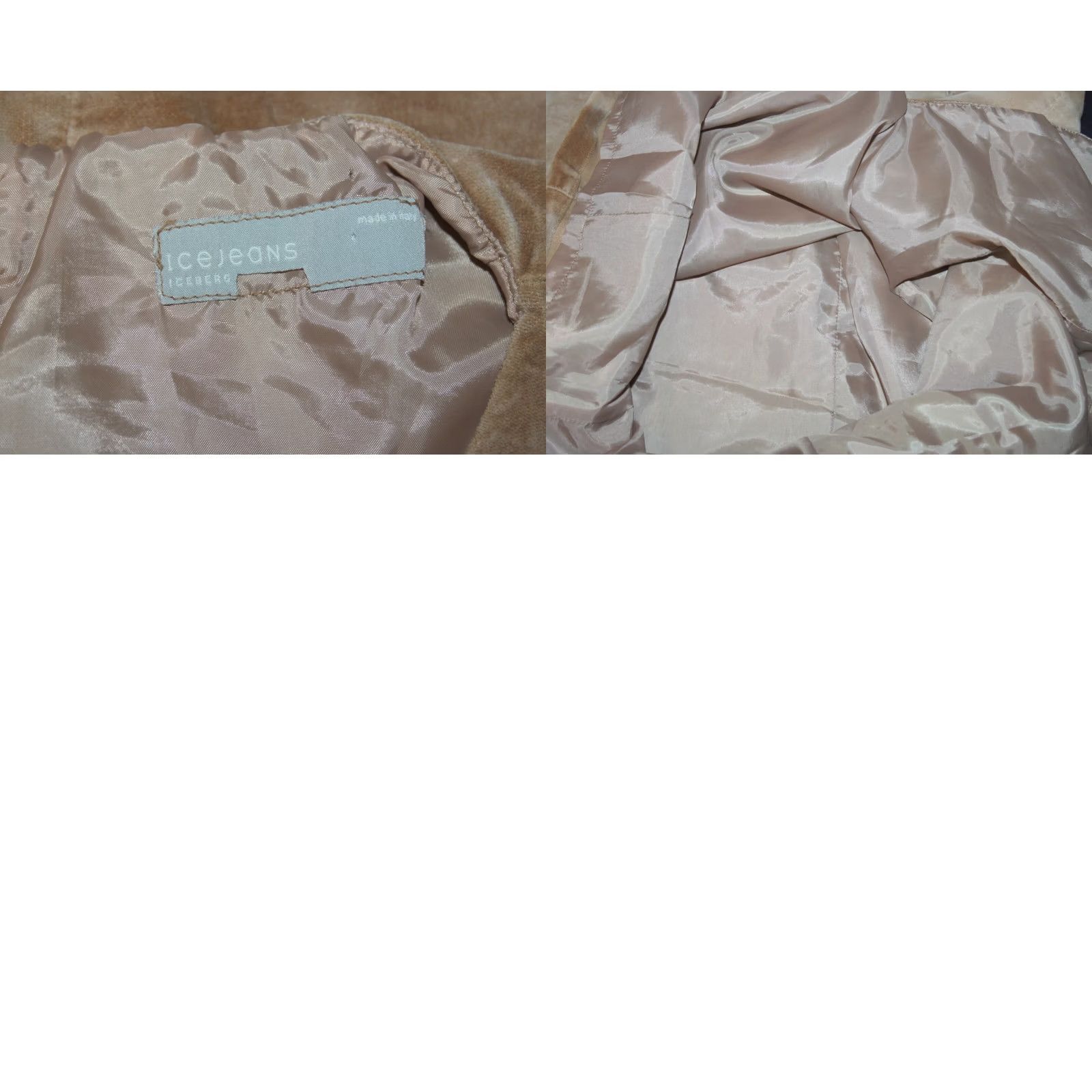 Vintage Iceberg Icejeans Dress Beige S Womens A-Line Dress Size 28" / US 6 / IT 42 - 8 Thumbnail