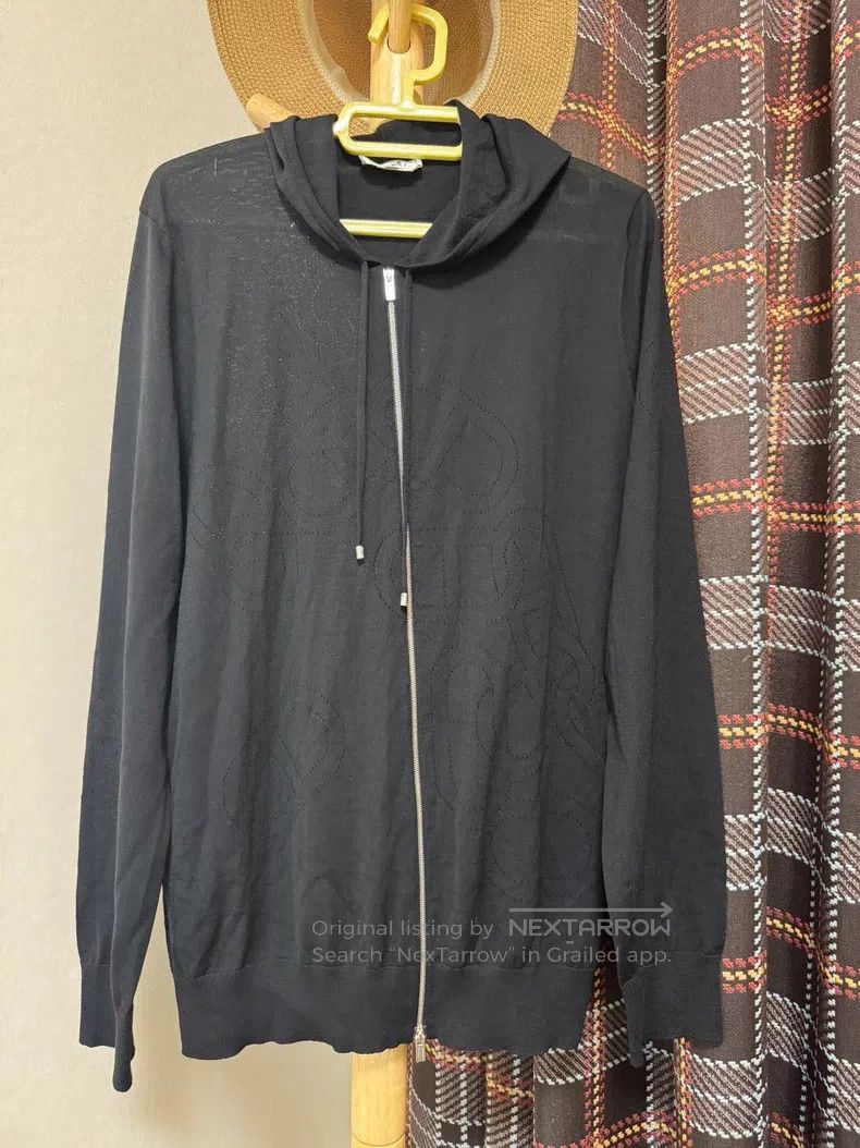 Hermes Hermes Wool cardigan, pig nose pattern hollowed-out design Size US XL / EU 56 / 4 - 1 Thumbnail