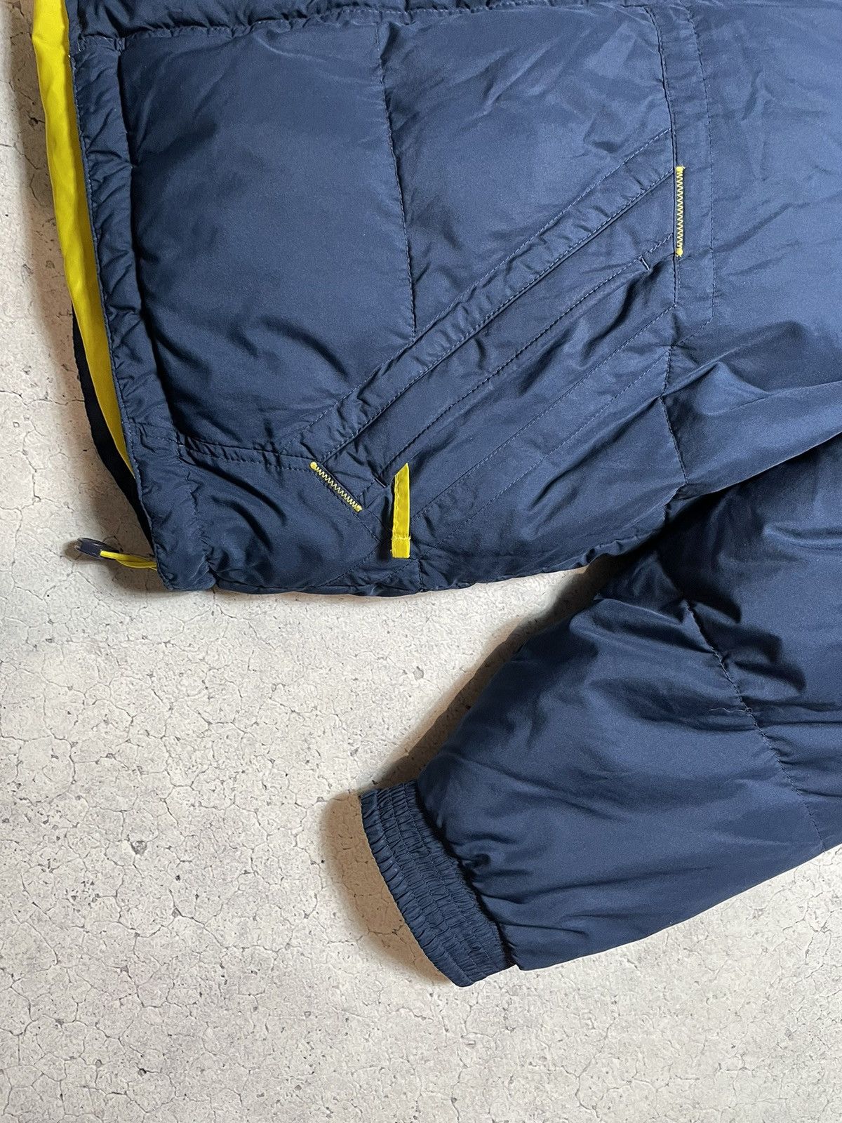 Nike Crazy Vintage 90's Nike Down Puffer Jacket Big Swoosh Drill Size US XL / EU 56 / 4 - 5 Thumbnail