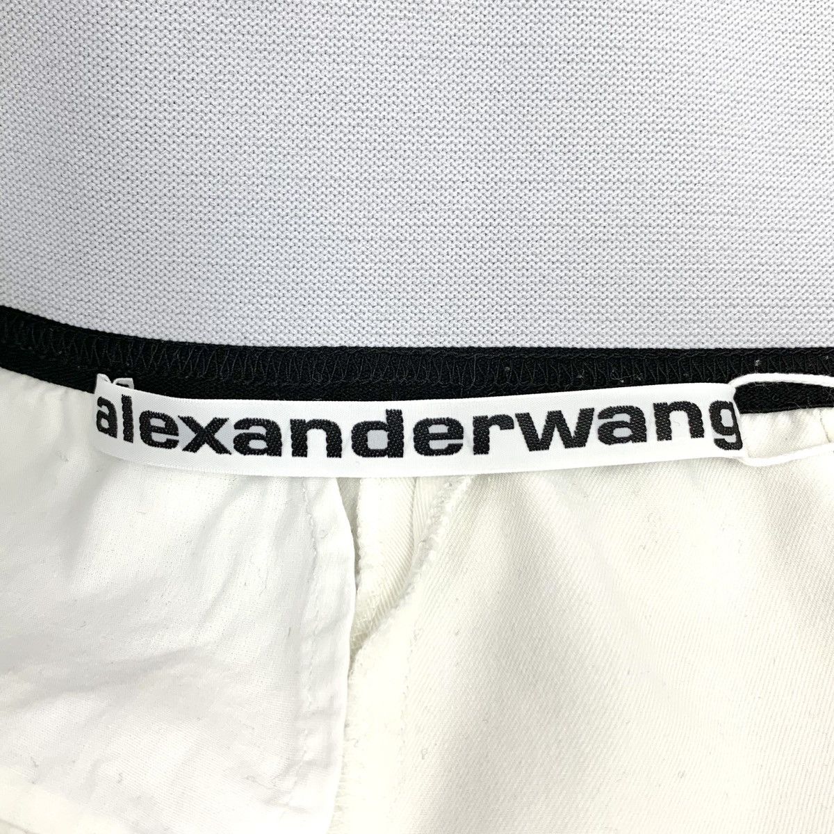 Alexander Wang Alexander Wang Elastic Logo Casual Wide Leg Pants K26WX Size 24" / US 00 / IT 34 - 6 Thumbnail