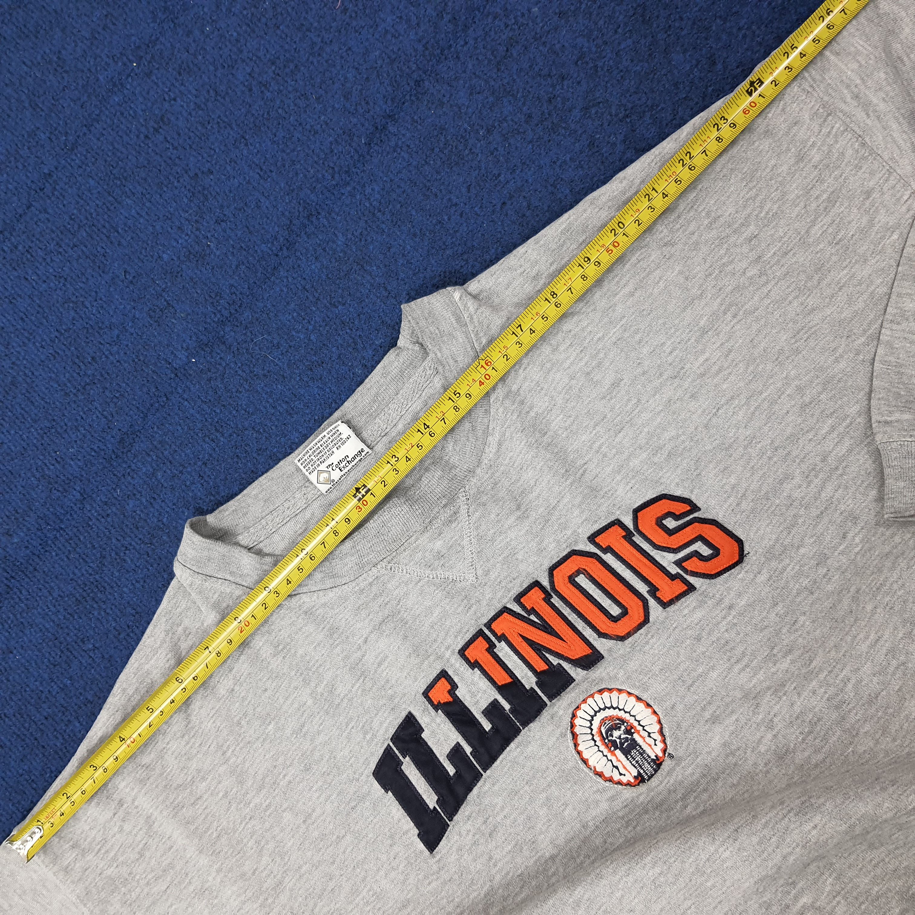 Vintage Vintage Illinois Embroidered Logo Sweatshirt C262N6 Size US XXL / EU 58 / 5 - 8 Thumbnail