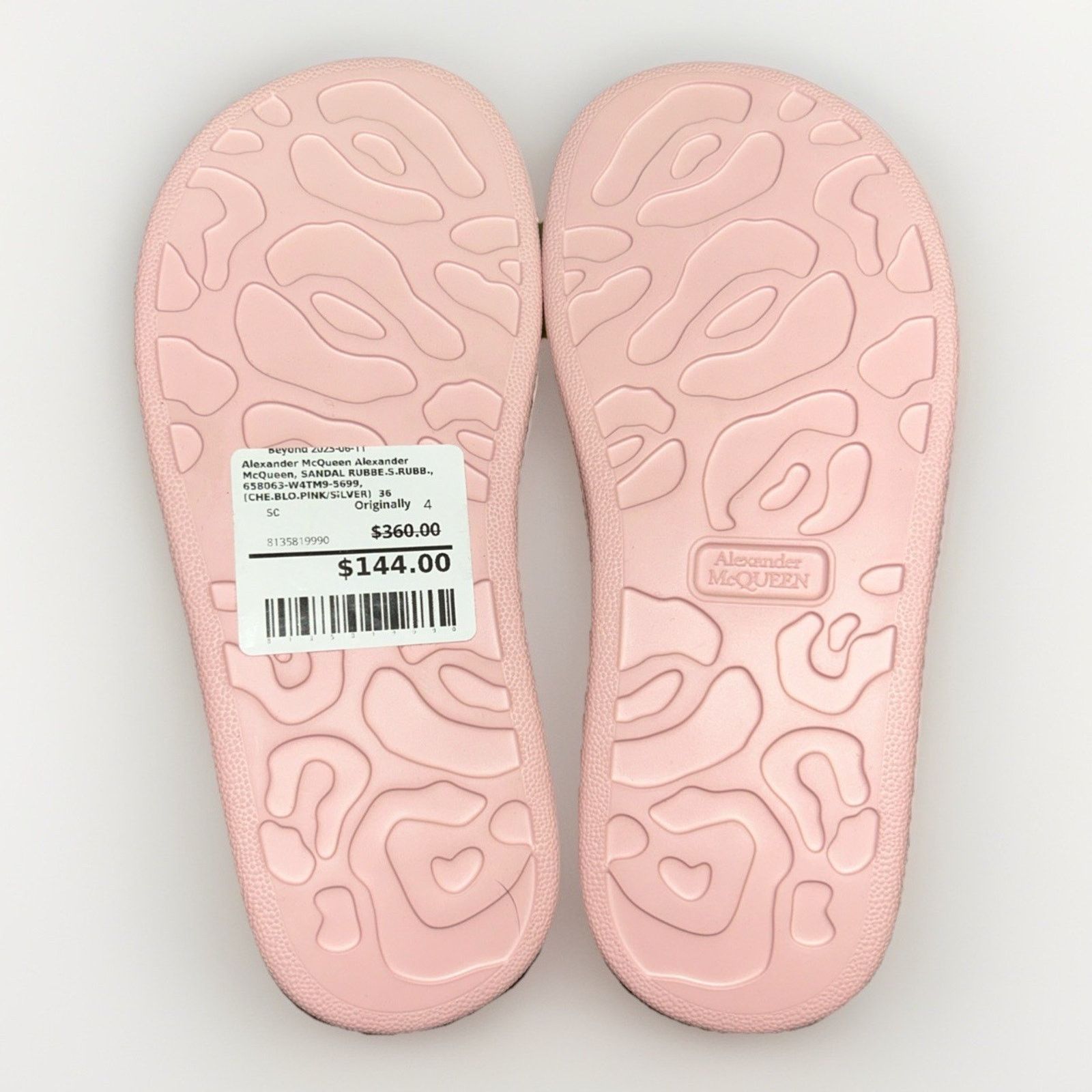 Alexander McQueen Alexander McQueen Rubber Sandal Pink- EUR 36 / US Women 6 Size US 6 / IT 36 - 7 Thumbnail