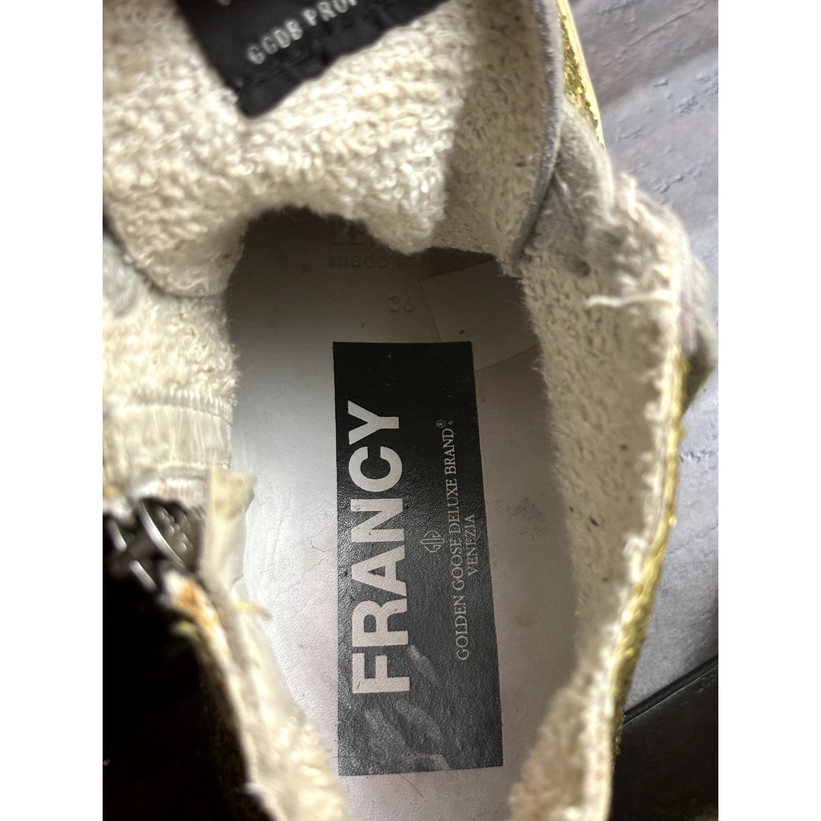 Golden Goose Golden Goose sneakers francy glitter n camoscio lime glitter Size US 5 / IT 35 - 9 Thumbnail