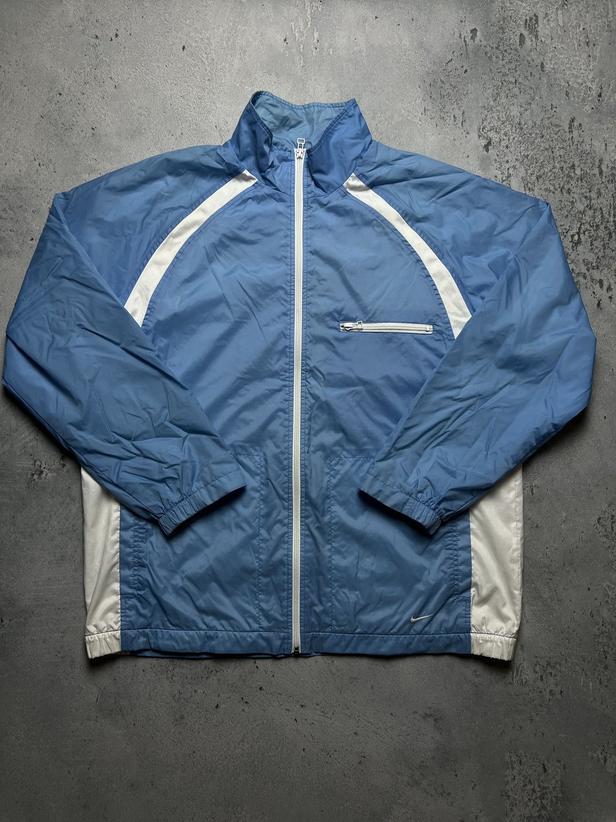 Nike 🇺🇸 Nike Vintage Zipper Jacket swoosh logo y2k 90s Zip-Up rare Size US L / EU 52-54 / 3 - 3 Thumbnail