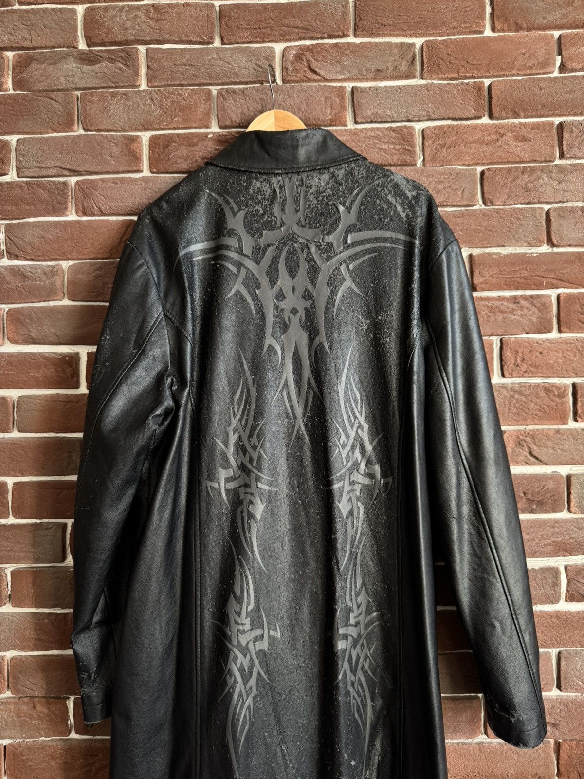 Vintage Vintage Faux Leather Tribal Rave Coat Jacket Rock Punk L Size US L / EU 52-54 / 3 - 16 Thumbnail