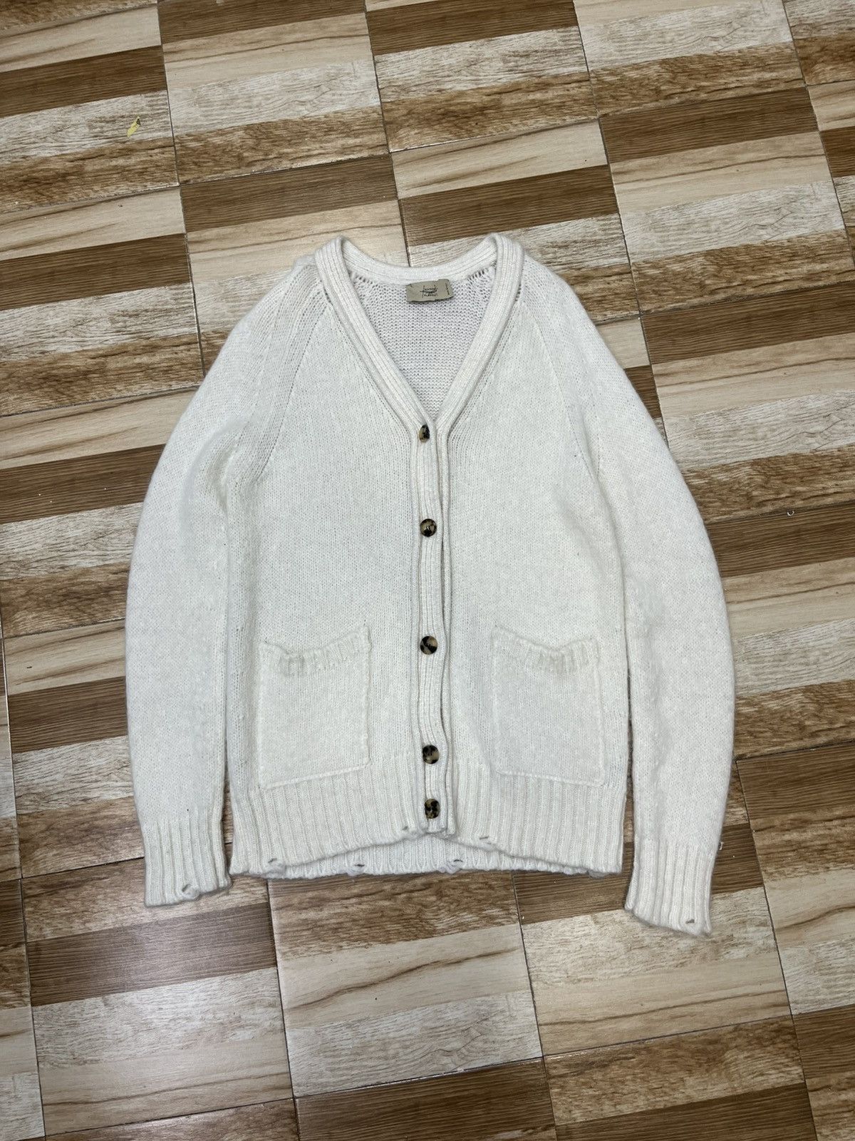 Other Maison Flaneur Distressed Cardigan Size US L / EU 52-54 / 3 - 1 Thumbnail