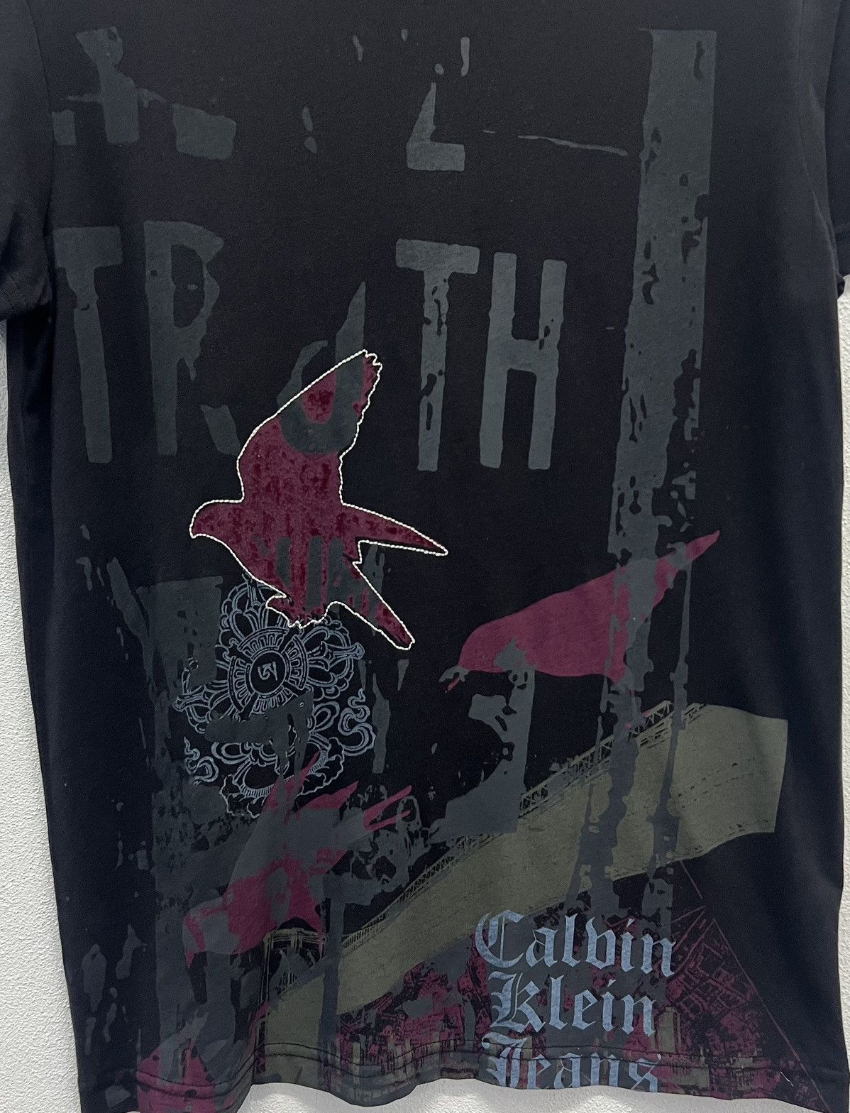 Calvin Klein × Vintage VINTAGE CALVIN KLEIN JEANS FULL PRINT SHIRT Size US L / EU 52-54 / 3 - 3 Thumbnail