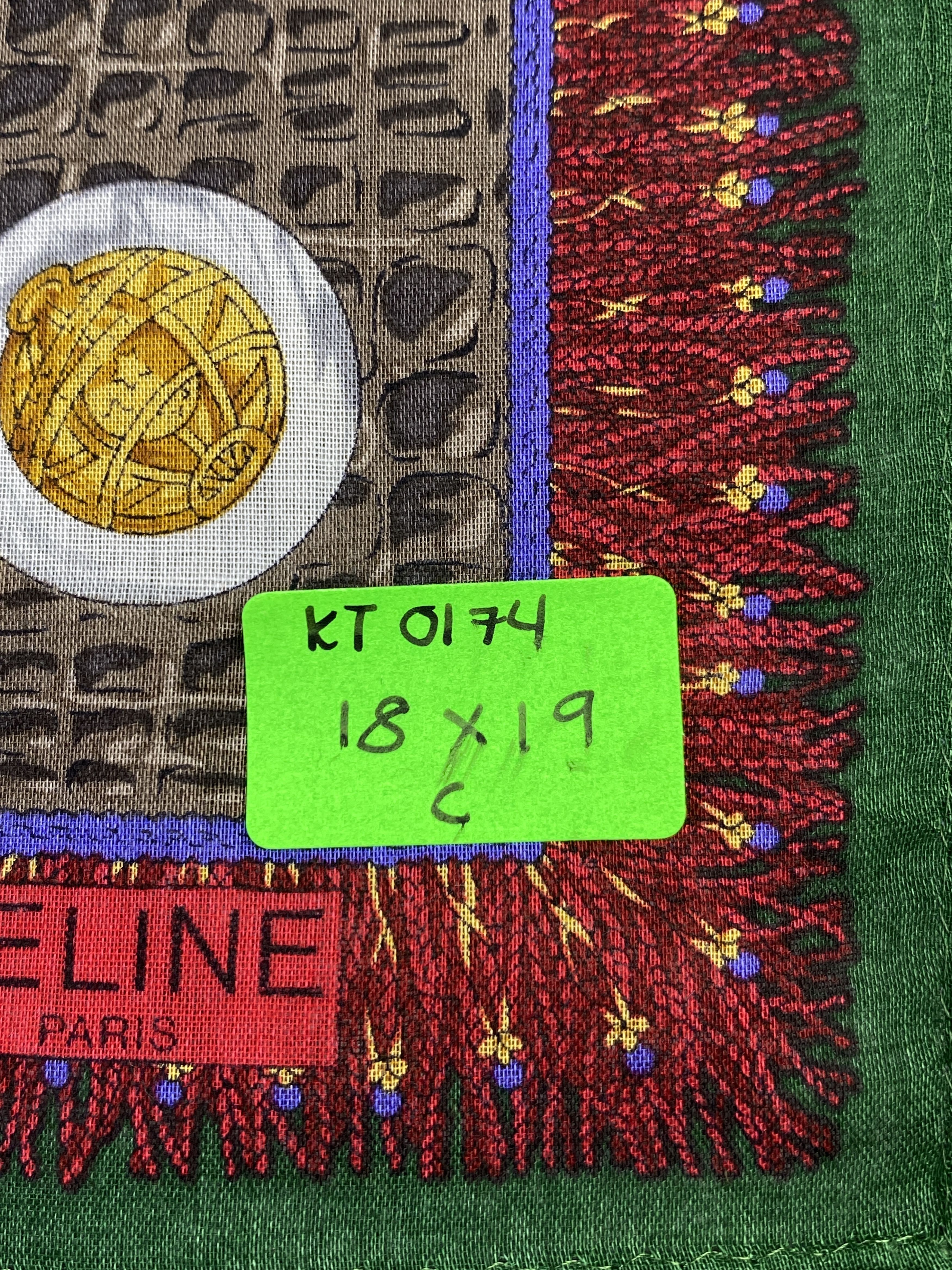 Celine Vintage Celine Handkerchief / Neckerchief KT0174 Size ONE SIZE - 8 Thumbnail