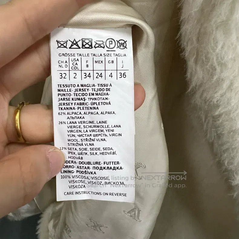 Max Mara Max Mara Off-white Fur Coat Size XS / US 0-2 / IT 36-38 - 3 Thumbnail
