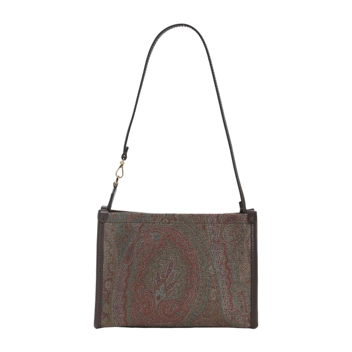 Etro ETRO Arnica Brown Canvas Shoulder Bag New Size ONE SIZE - 2 Thumbnail