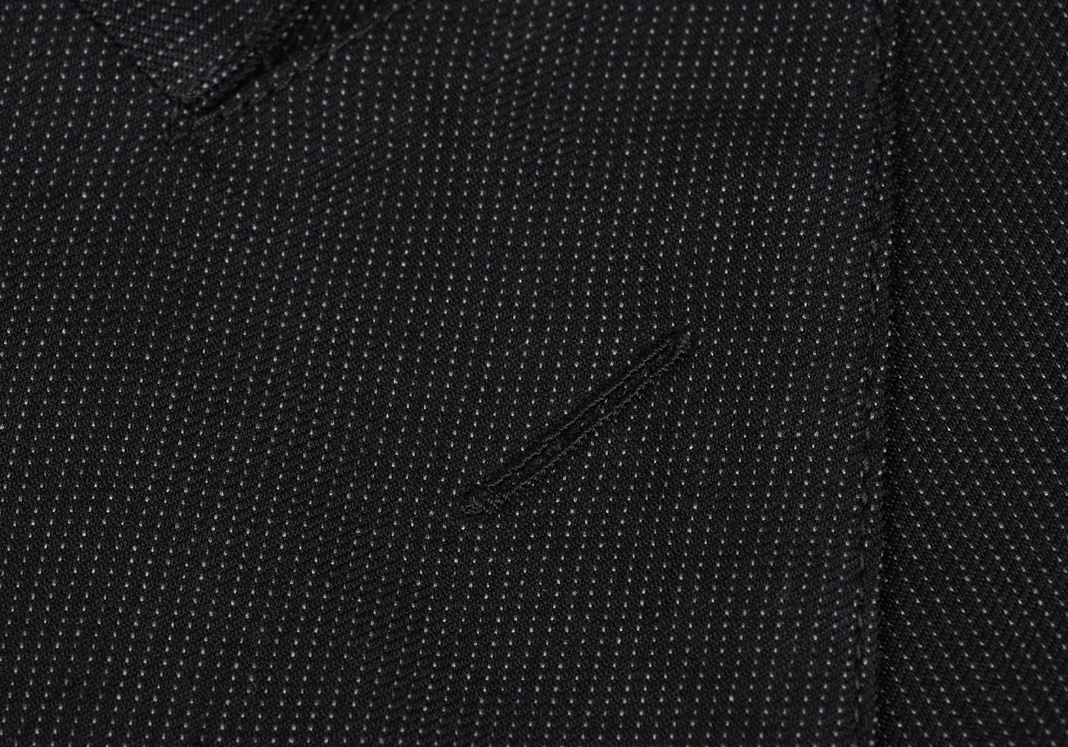 Jean Paul Gaultier Cotton Rayon Pinstripe Peak Lapel Jacket Charcoal 52 Size US L / EU 52-54 / 3 - 6 Thumbnail