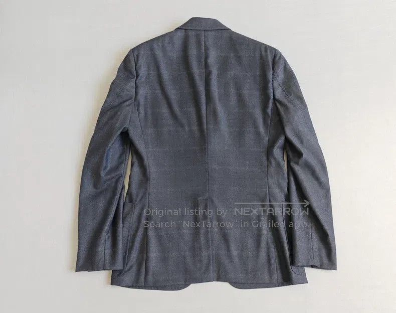Hermes Hermes Men's wool suit jacket coat, blue-gray version, 100 Size 48R - 7 Thumbnail