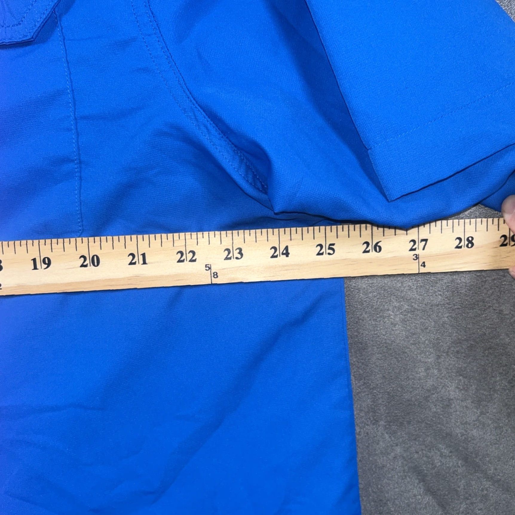 Habitat Habit Mens Large Shirt Blue Short Sleeve Button Up Vented Pockets Fishing Collared Casual Workwear Shirt Size US L / EU 52-54 / 3 - 5 Thumbnail