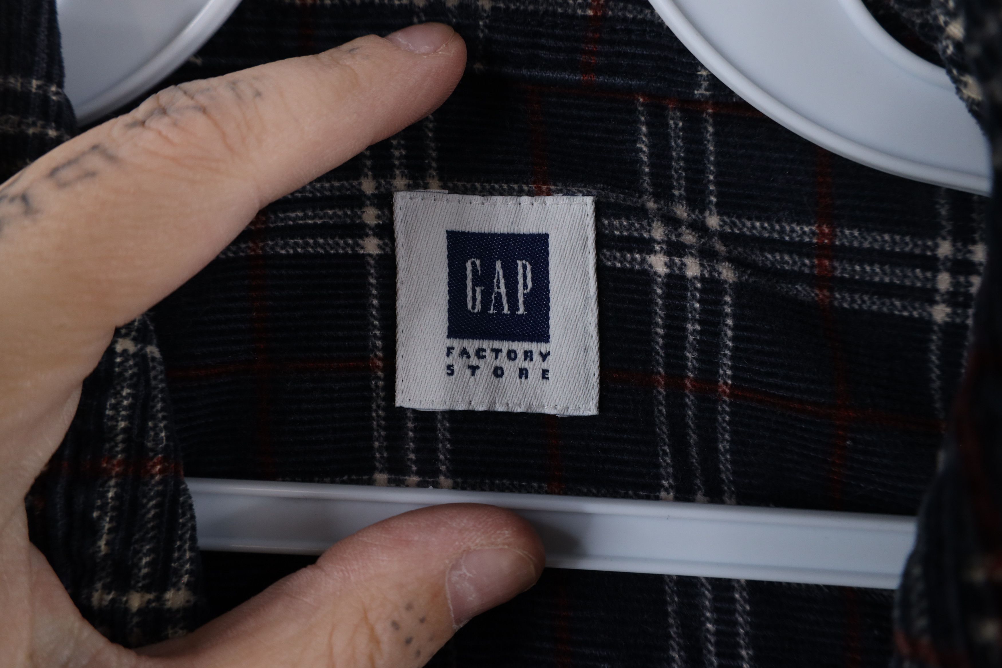 Gap × Vintage Vintage Y2K 2002 Gap Heavyweight Corduroy Button Shirt Plaid Size US L / EU 52-54 / 3 - 5 Thumbnail