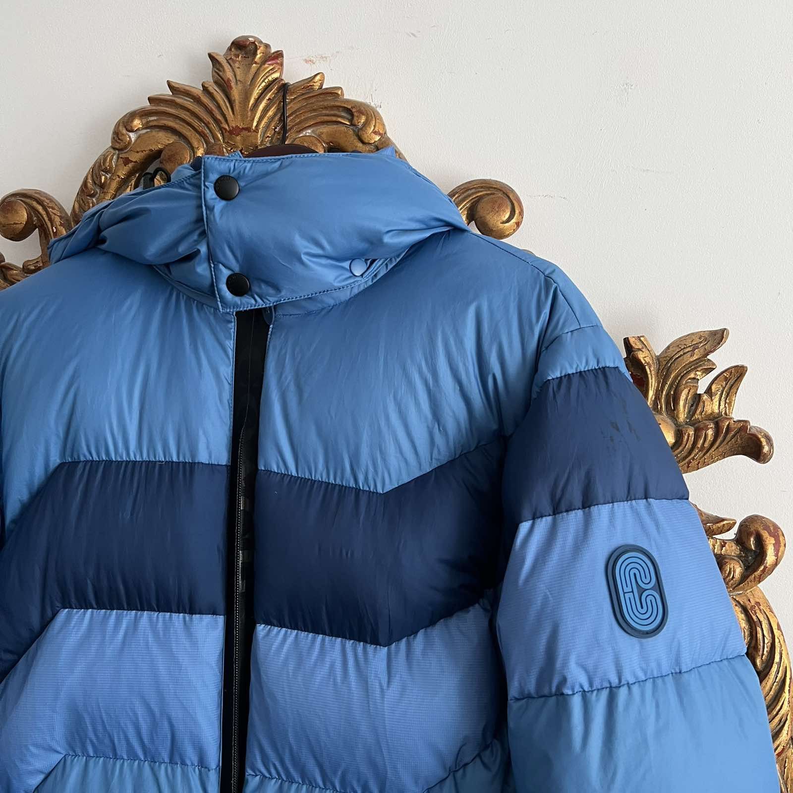 Coach Coach Hooded Blue Down Jacket Sz M Size US M / EU 48-50 / 2 - 4 Thumbnail