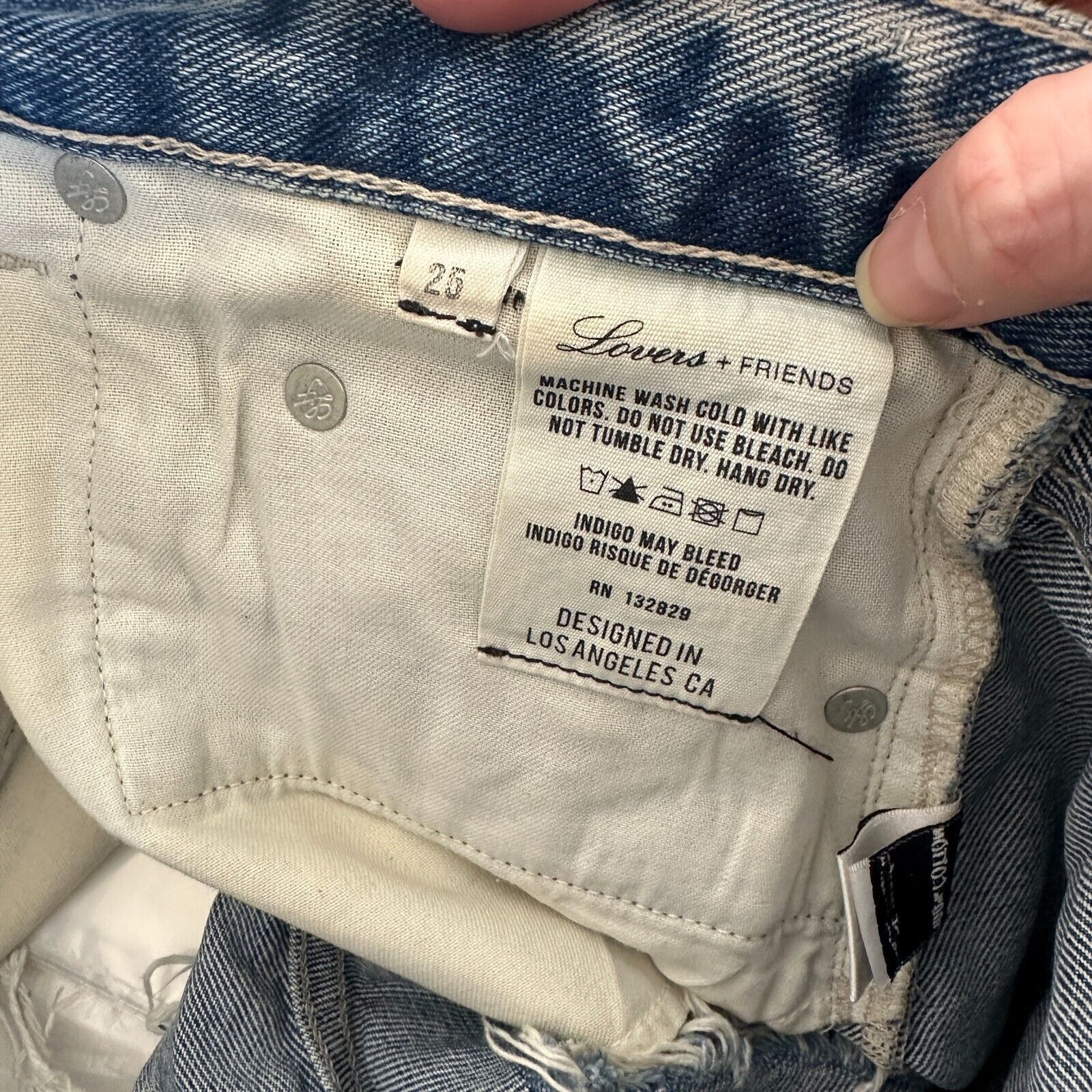 Other Lovers & Friends Axel Distressed Cut Off High Rise Short 25 Size 25" / US 0 / IT 36 - 9 Thumbnail
