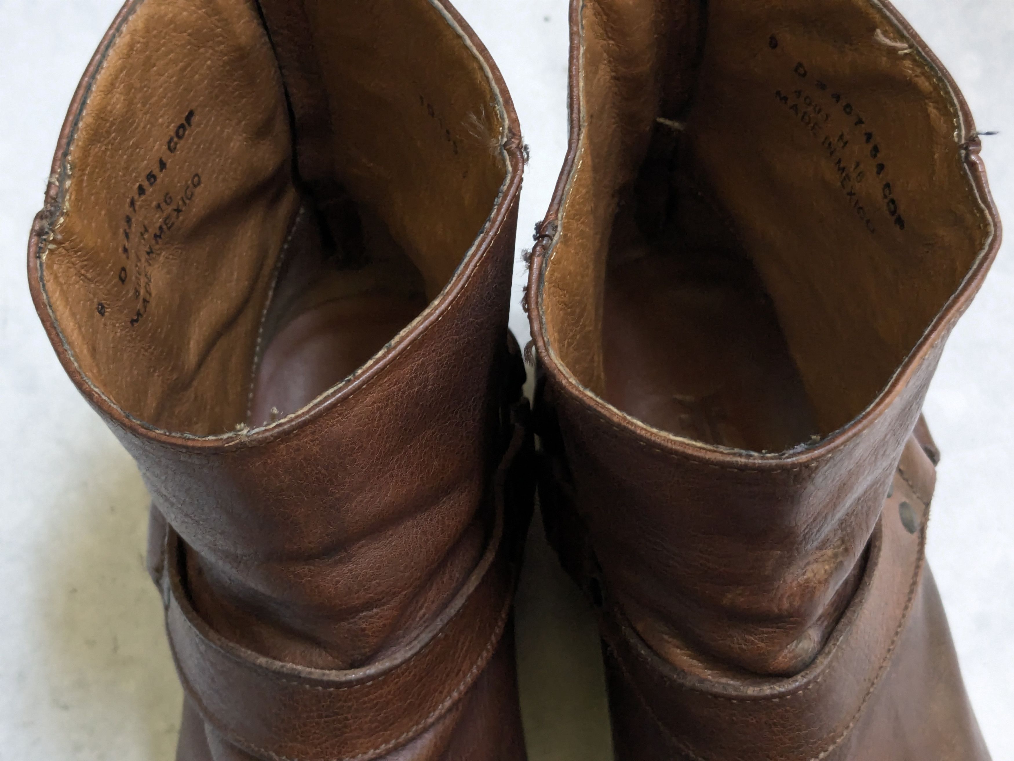 Frye Frye Harness Brown Leather 9 D Leather Buckle Punk Size US 9.5 / EU 42-43 - 5 Thumbnail
