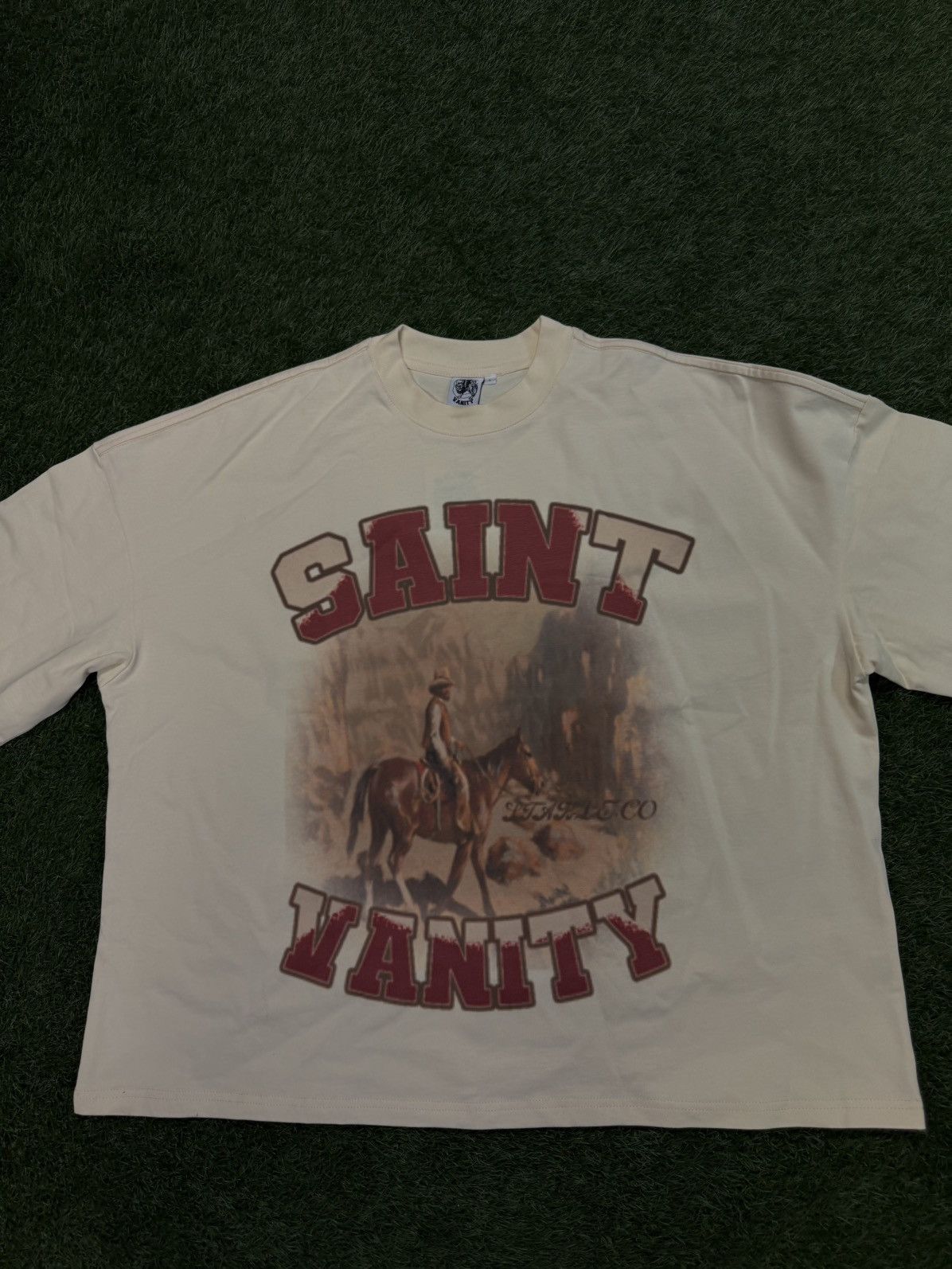 Saint Vanity Saint Vanity Cream Stable 2.0 Tee Shirt Size L (NEW) Size US L / EU 52-54 / 3 - 4 Thumbnail
