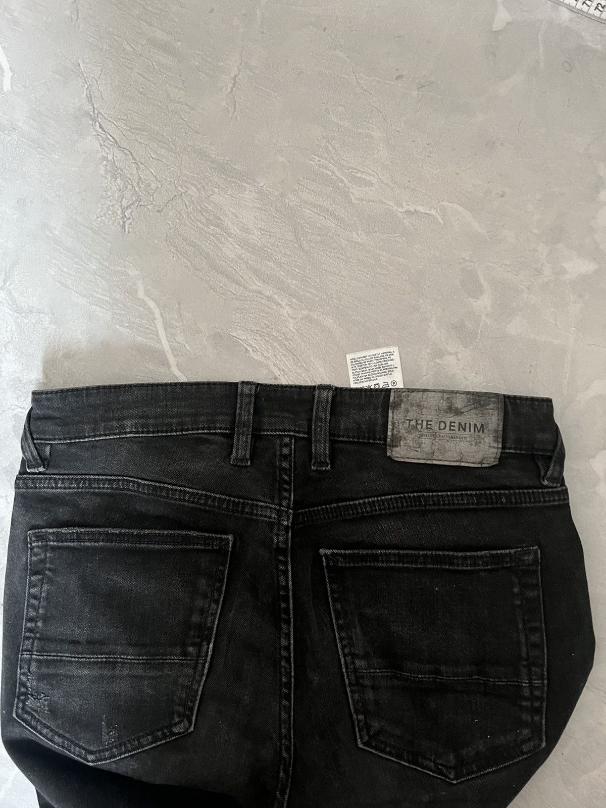 Japanese Brand Rare Avant Garde Slim Faded Jeans / Japanese Grunge Vibe 90 Size US 31 - 6 Thumbnail