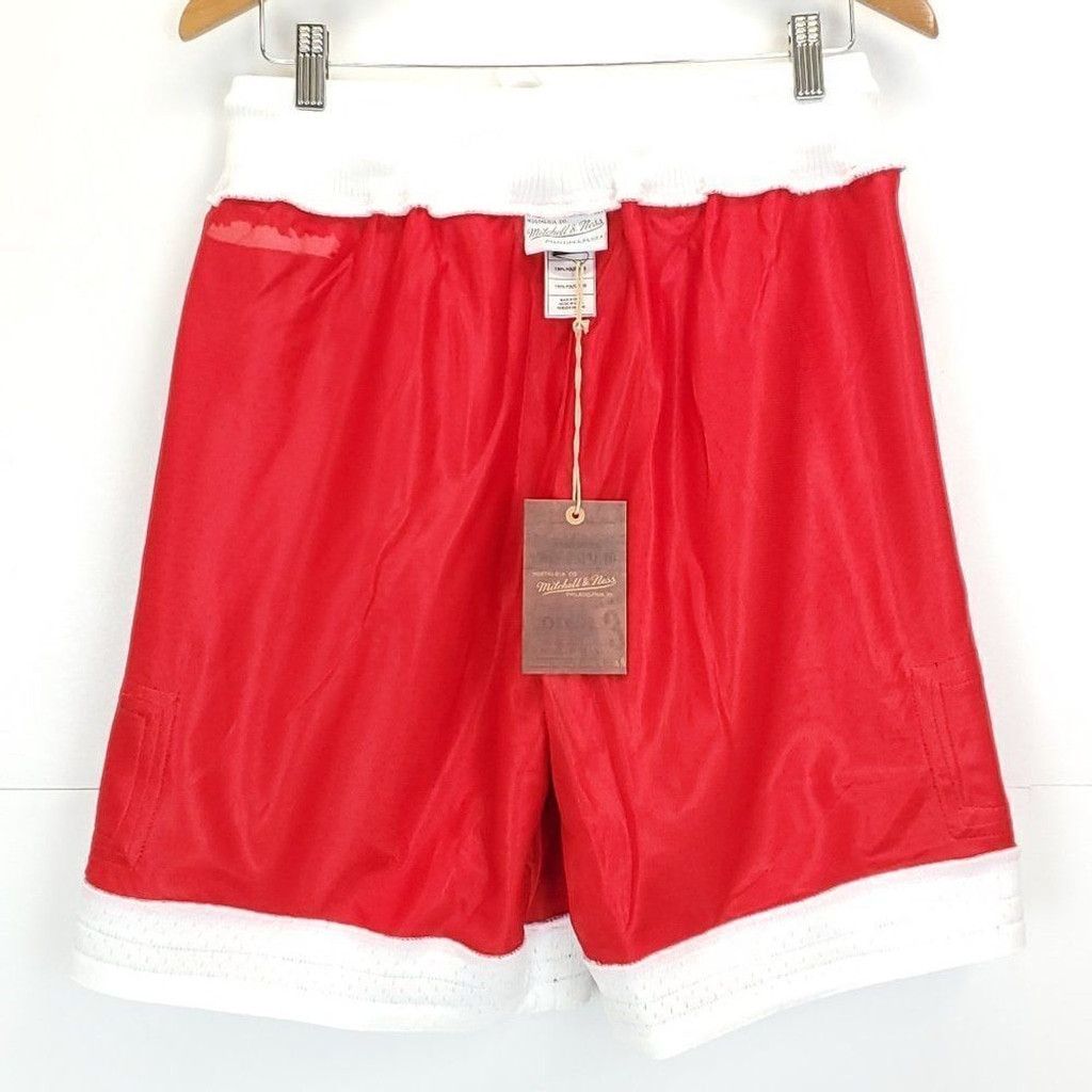 Mitchell & Ness Mitchell & Ness Men's Shorts Nice Kicks Talk Box Shorts Red Size US 30 / EU 46 - 9 Thumbnail