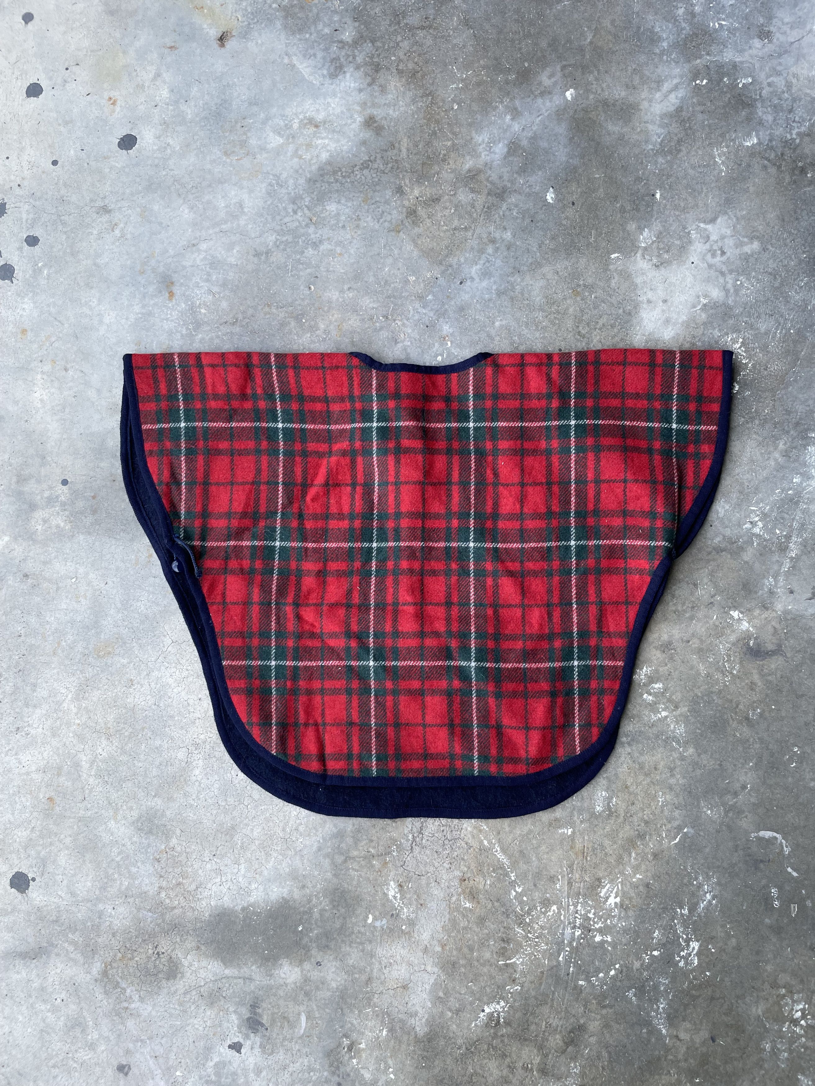 Japanese Brand Reversible Plaid Poncho Size ONE SIZE - 2 Thumbnail