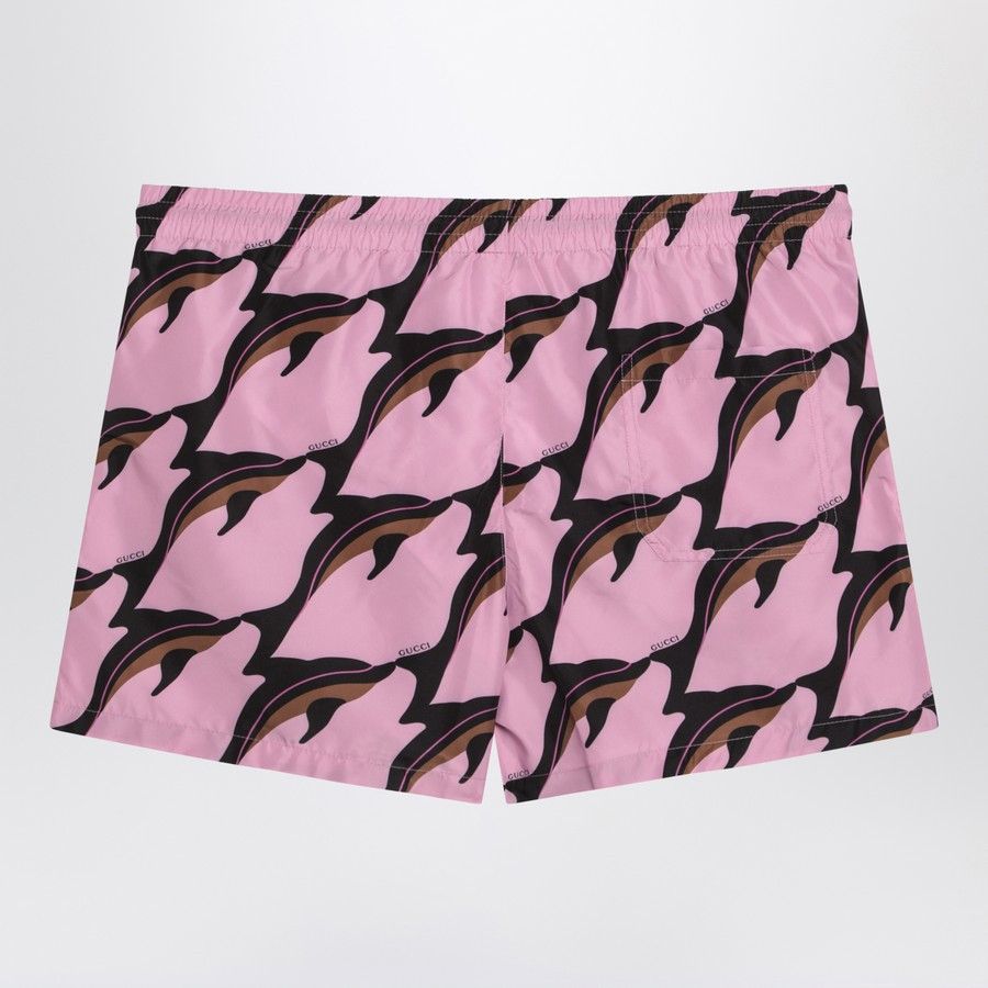 Gucci o1d2blof0525 Swimshort in Pink/Brown Size US 34 / EU 50 - 2 Thumbnail