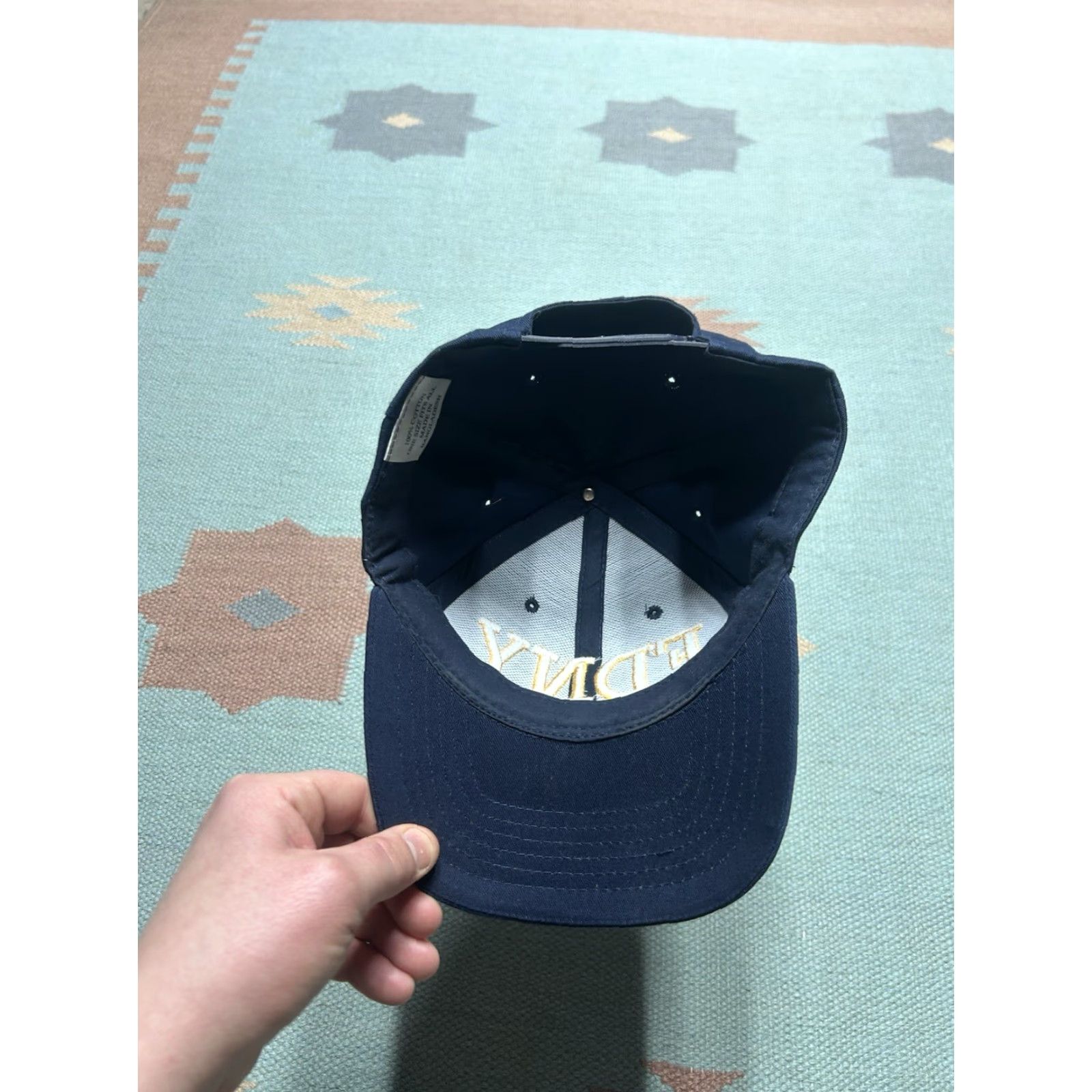 Vintage VINTAGE FDNY New York NYC fire department Navy blue adjustable SnapBack hat cap Men/Adult Adjustable Cap Size ONE SIZE - 5 Thumbnail