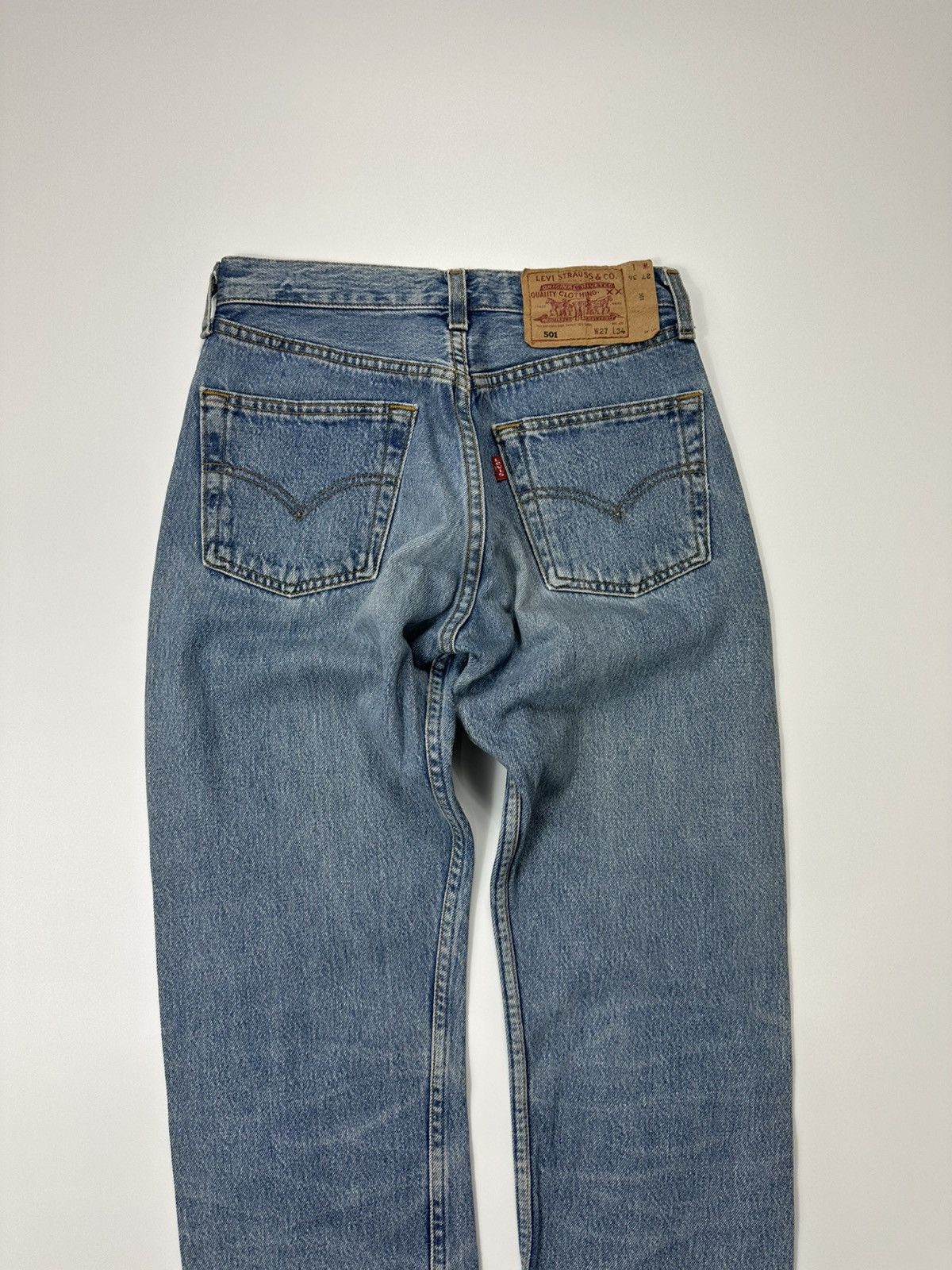 Levi's 501 Levi's Light Denim Jeans Vintage W27 L34 Spain Size US 27 - 9 Thumbnail