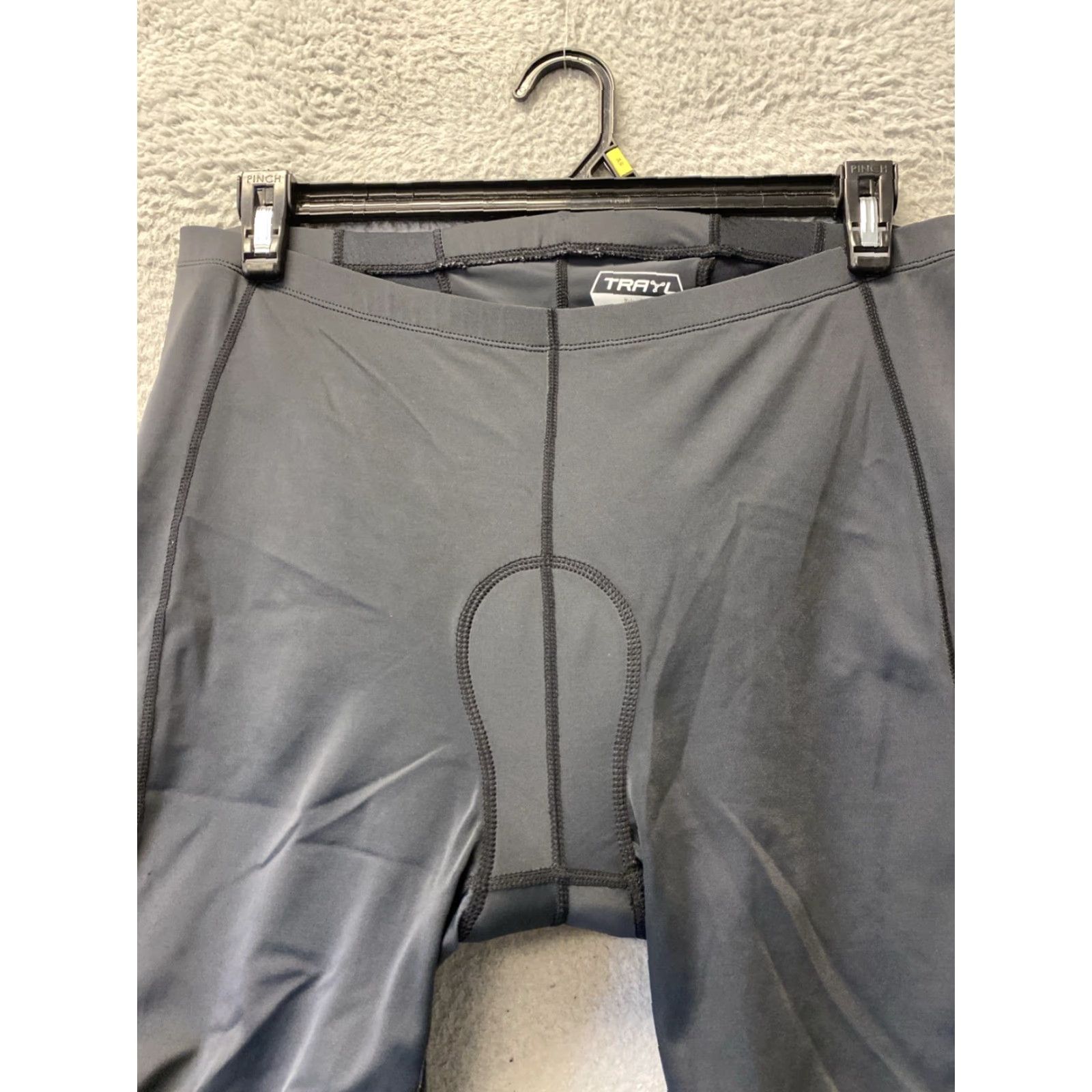 Vintage Trayl Dri-Fit 8" Biker Shorts XL Unisex Black Polyester Blend Solid Pockets High-Waisted 8" Inseam Button? (Note: Original contains no buttons) Size 40" / US 18 - 2 Thumbnail