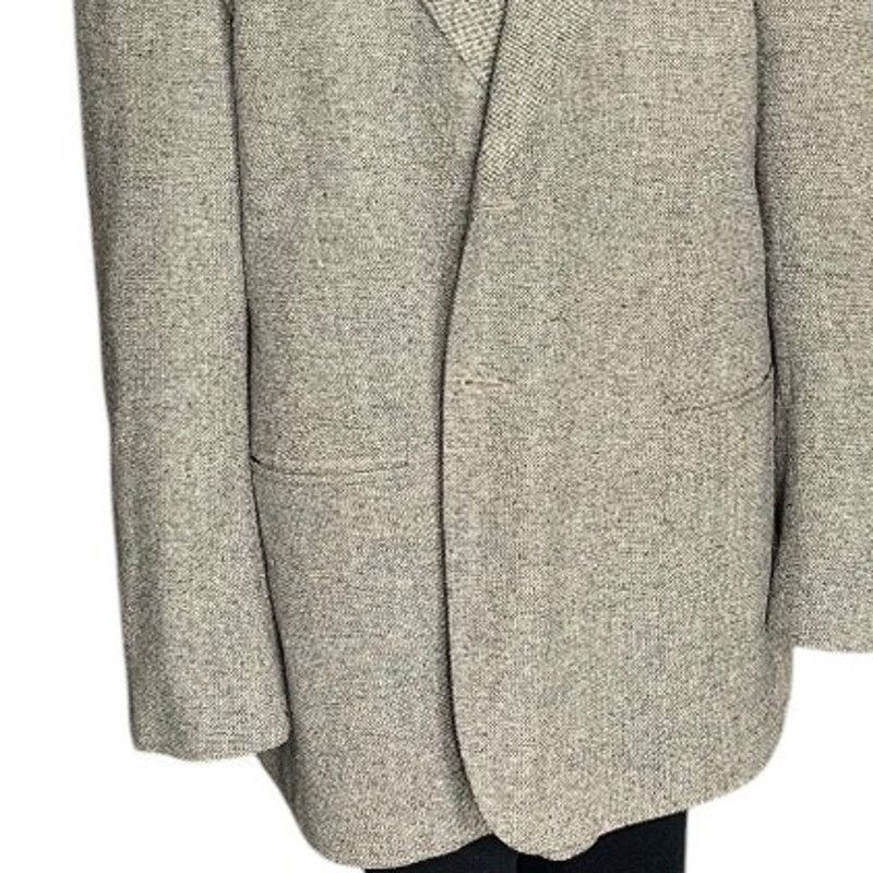 Bert Pulitzer Bert Pulitzer Men 46R Gray 100% SILK Sport Coat Tweed Blazer Size 46R - 12 Thumbnail
