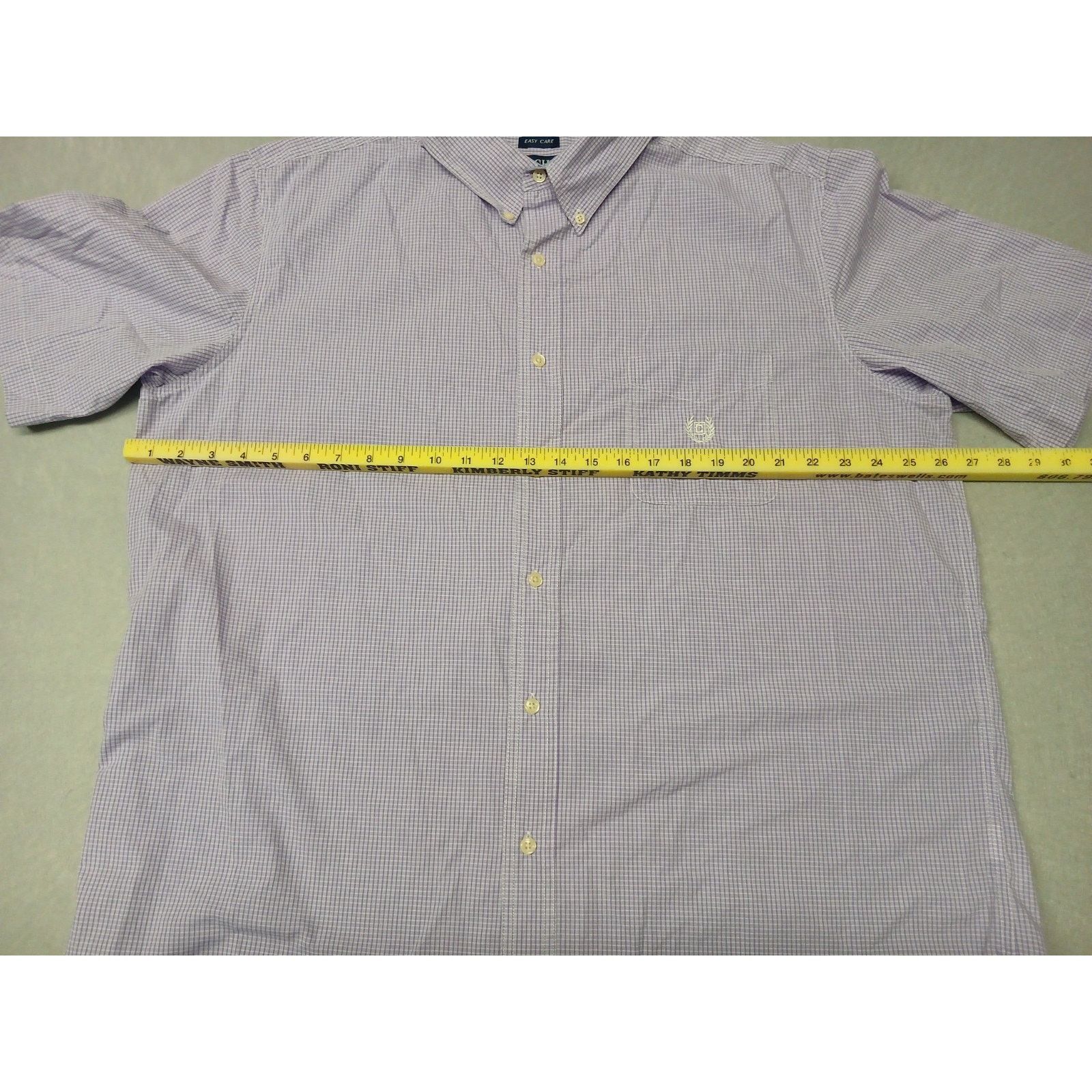 Chaps Chaps Purple (2XL) Single Pocket Button Dress Shirt Size US XXL / EU 58 / 5 - 3 Thumbnail