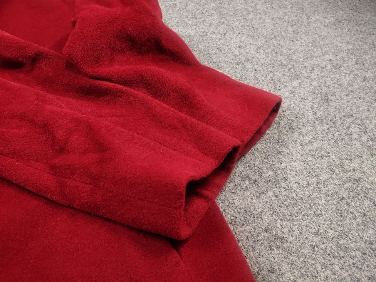 Cinzia Rocca Cinzia Rocca Due coat Red alpaca stand-up collar Jacket Size XL / US 12-14 / IT 48-50 - 10 Thumbnail