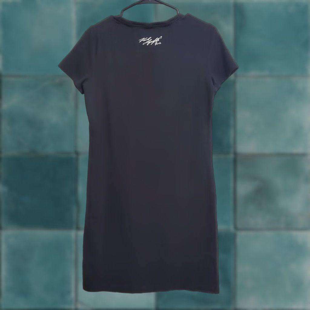 Karl Lagerfeld VINTAGE Karl Lagerfeld Paris T Shirt Dress XS Black Karl & Choupette Graphic Size XS / US 0-2 / IT 36-38 - 1 Thumbnail