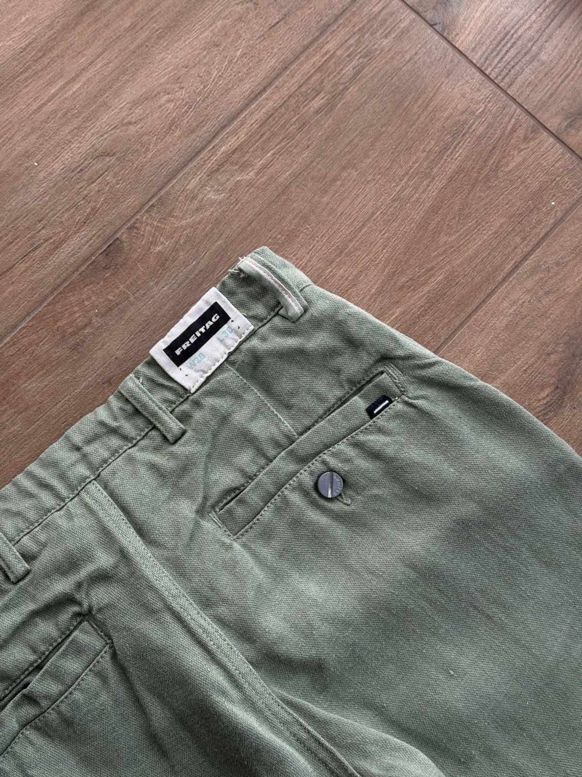 Freitag × Vintage Vintage Freitag E550 Indigo Green Selvedge Workwear Pants Size US 28 / EU 44 - 12 Thumbnail