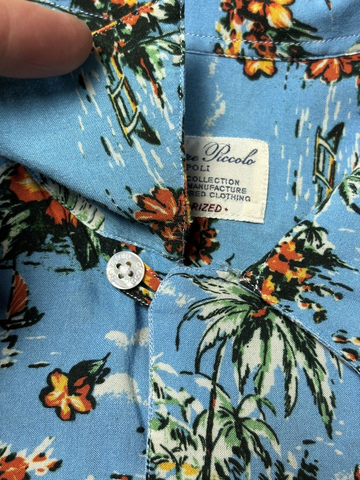 Salvatore Piccolo Salvatore Piccolo Napoli Sanforized Hawaiian Shirt XL Size US XL / EU 56 / 4 - 7 Thumbnail