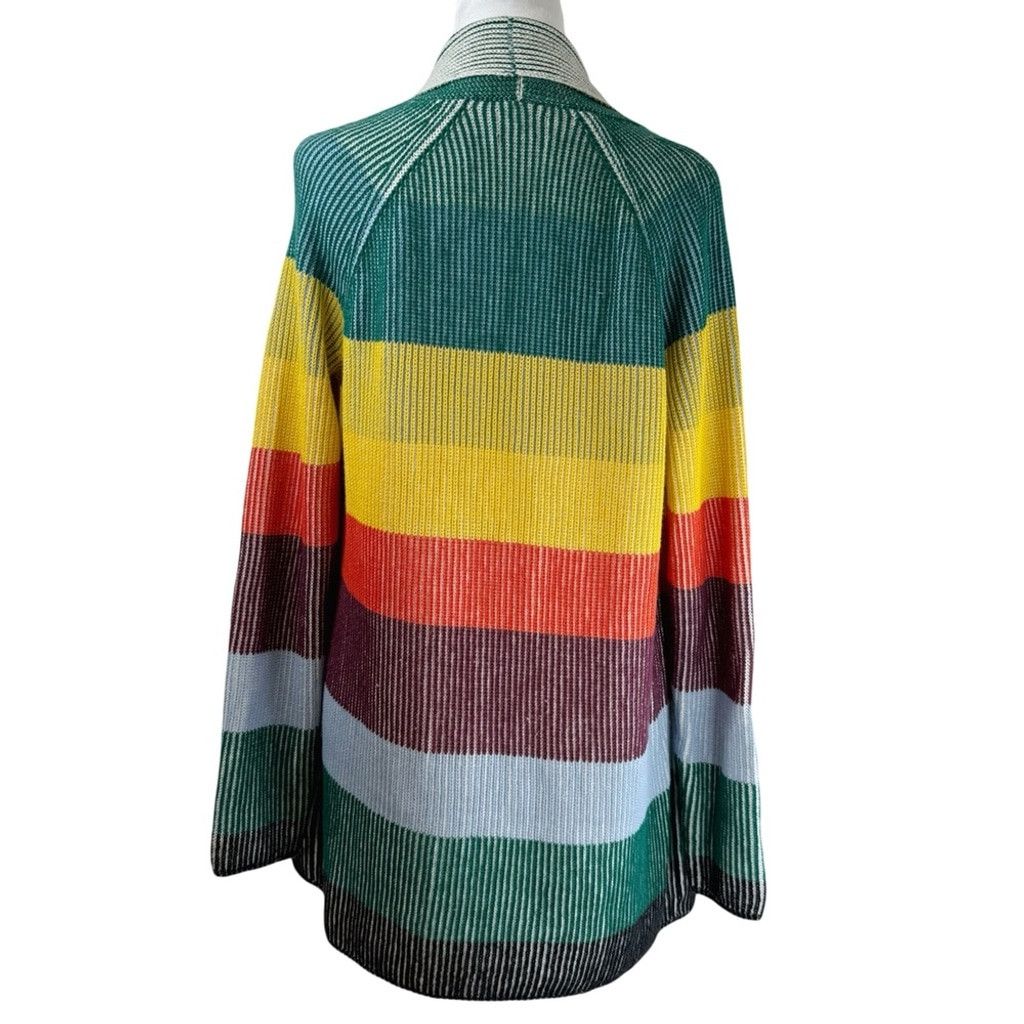 Lands' End LANDS END Womens Color Layers Ribbed Long Cardigan Sweater S Size S / US 4 / IT 40 - 6 Thumbnail