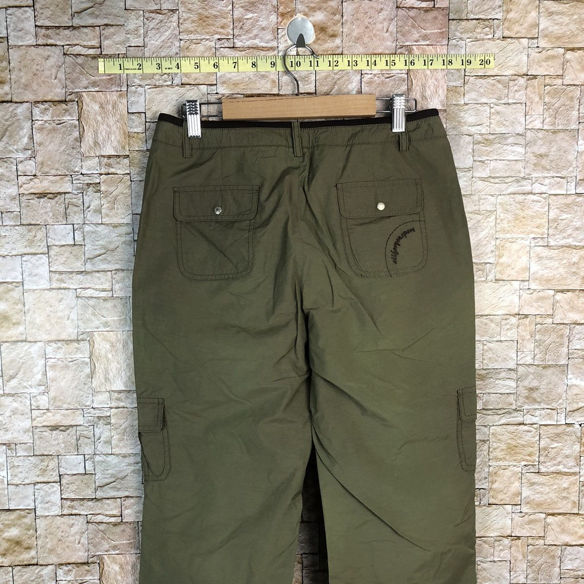 Japanese Brand All Ror You Green Cargo Multipocket Pants #A604 Size 28" / US 6 / IT 42 - 16 Thumbnail