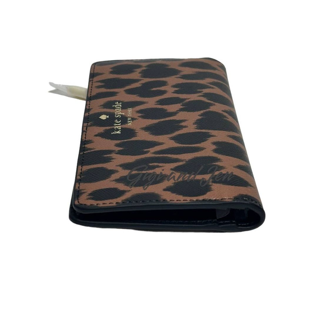 Kate Spade Kate Spade Schuyler Animal Leopard Print Slim Bifold Wallet Size ONE SIZE - 4 Thumbnail
