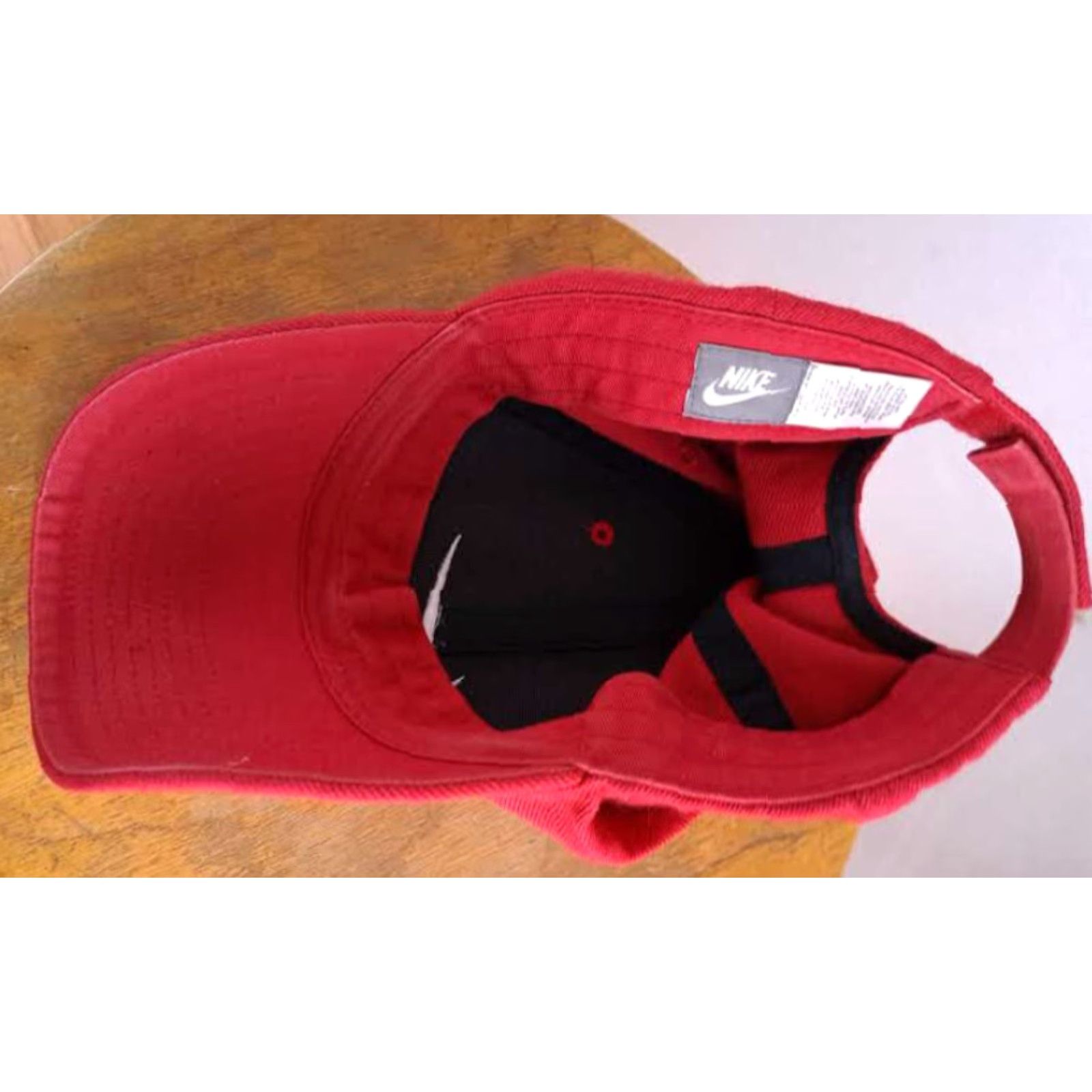 Nike Nike Red Baseball Cap Adjustable Size Strap Embroidered 1990s Hat Men Canvas Cap Adjust adjustable Size ONE SIZE - 6 Thumbnail