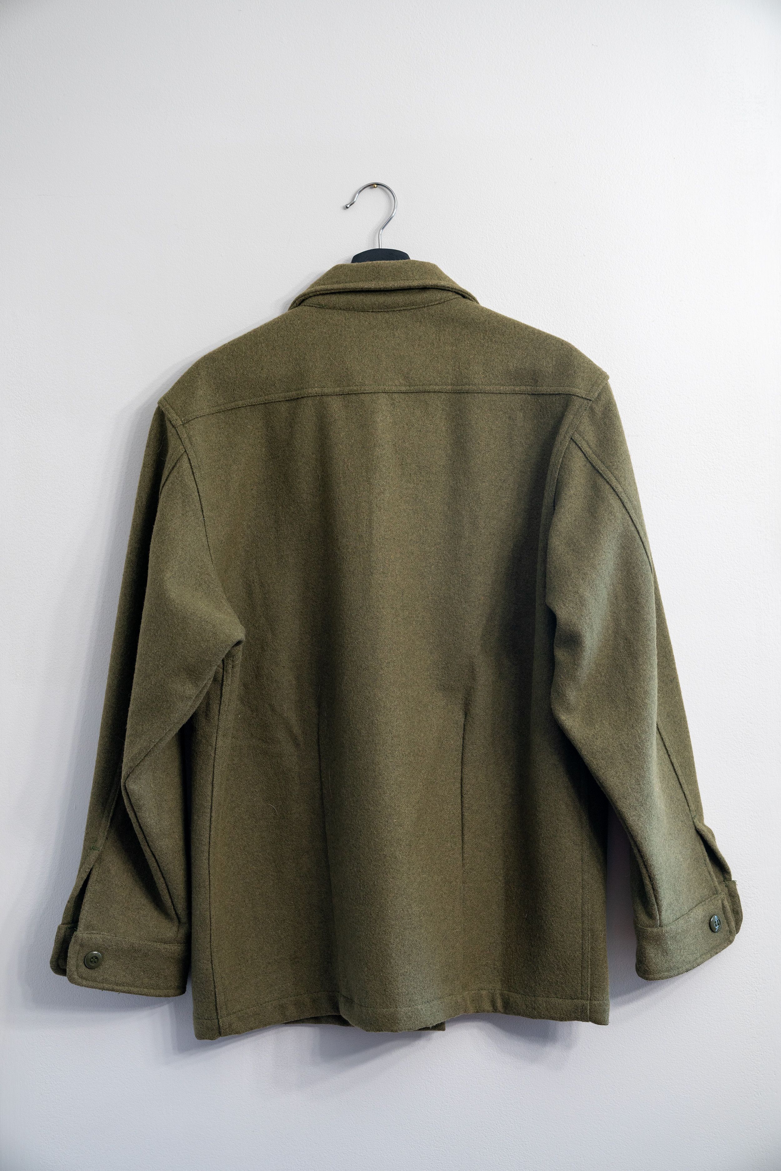 Vintage Vintage 70's Wool Army Shirt Jacket Size US M / EU 48-50 / 2 - 2 Thumbnail