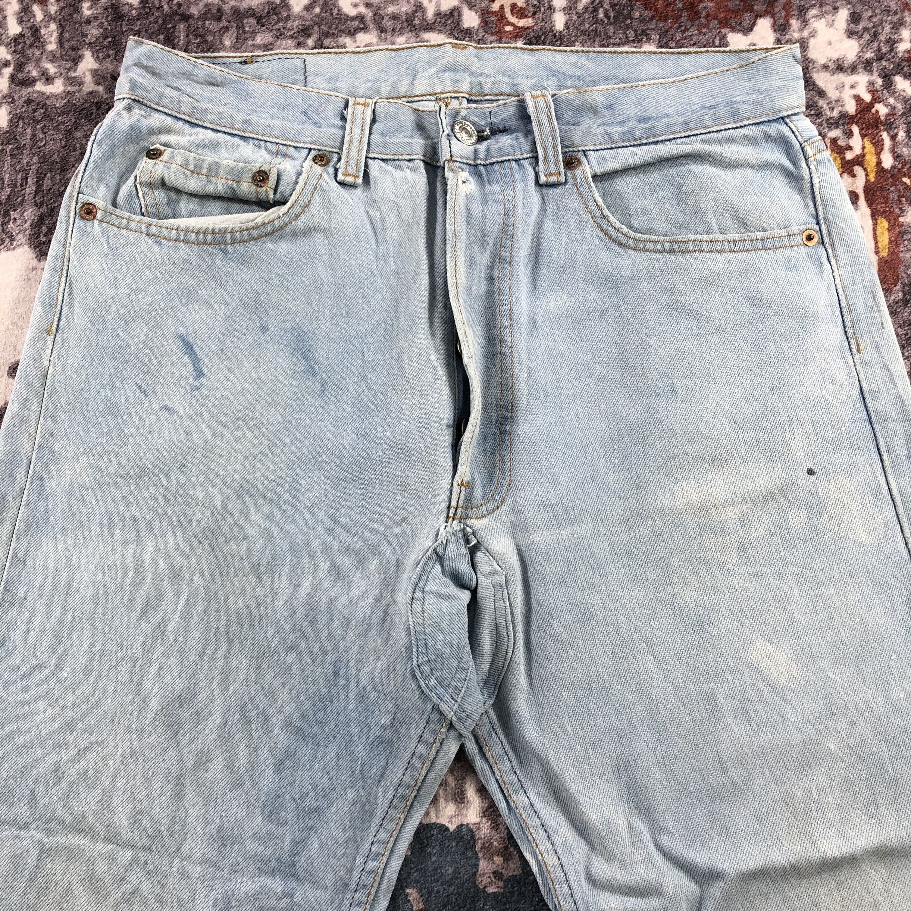 Levi's Vintage Light Wash Levis 501 Jeans-JM2189 Size US 32 / EU 48 - 3 Thumbnail
